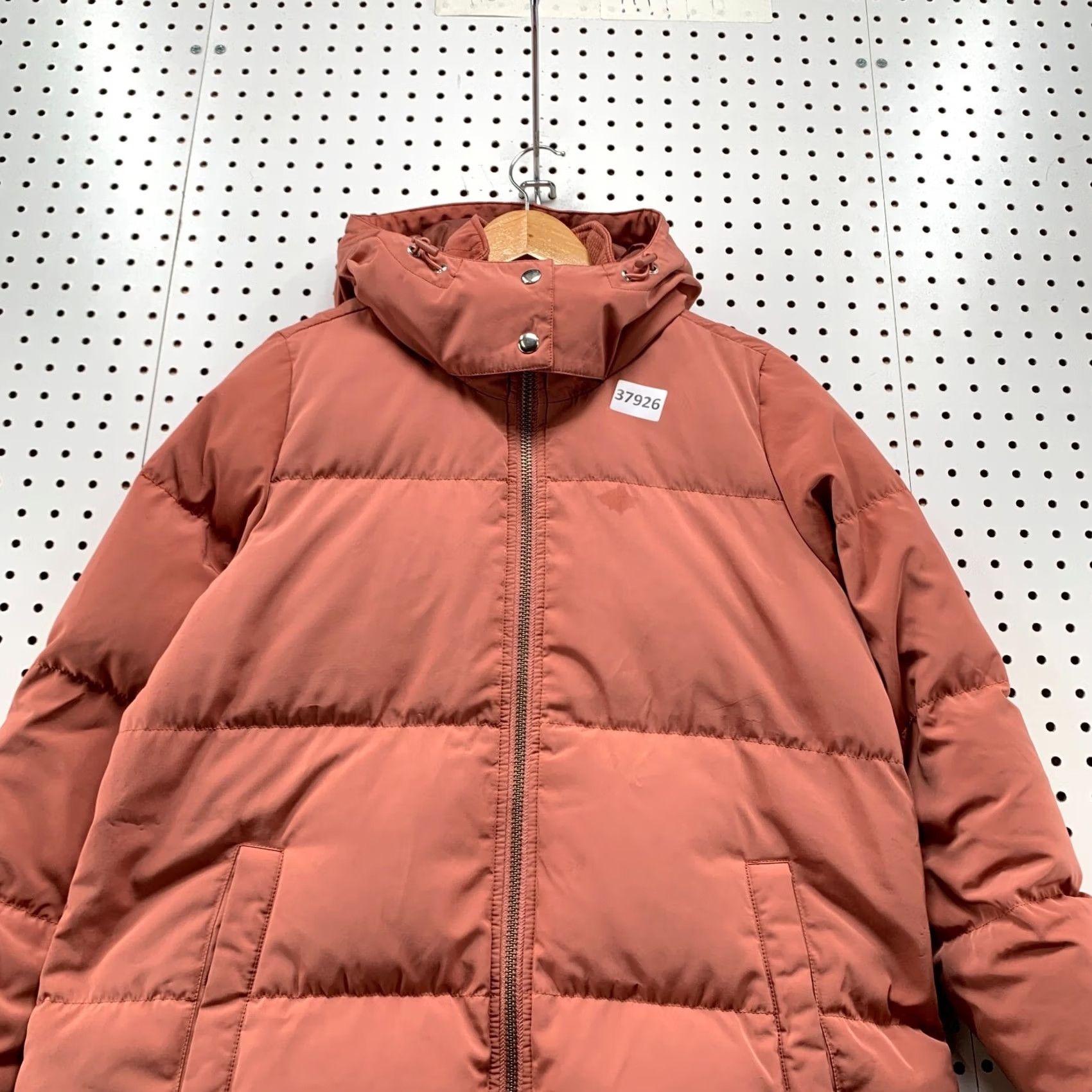 Madewell Madewell Down Puffer Jacket Womens Hooded Heavyweight Peach Pink XS Size XS / US 0-2 / IT 36-38 - 5 Thumbnail