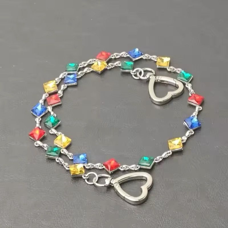 Jewelry Colorful Agate Rhineston Waist Pants Chain Size ONE SIZE - 8 Thumbnail