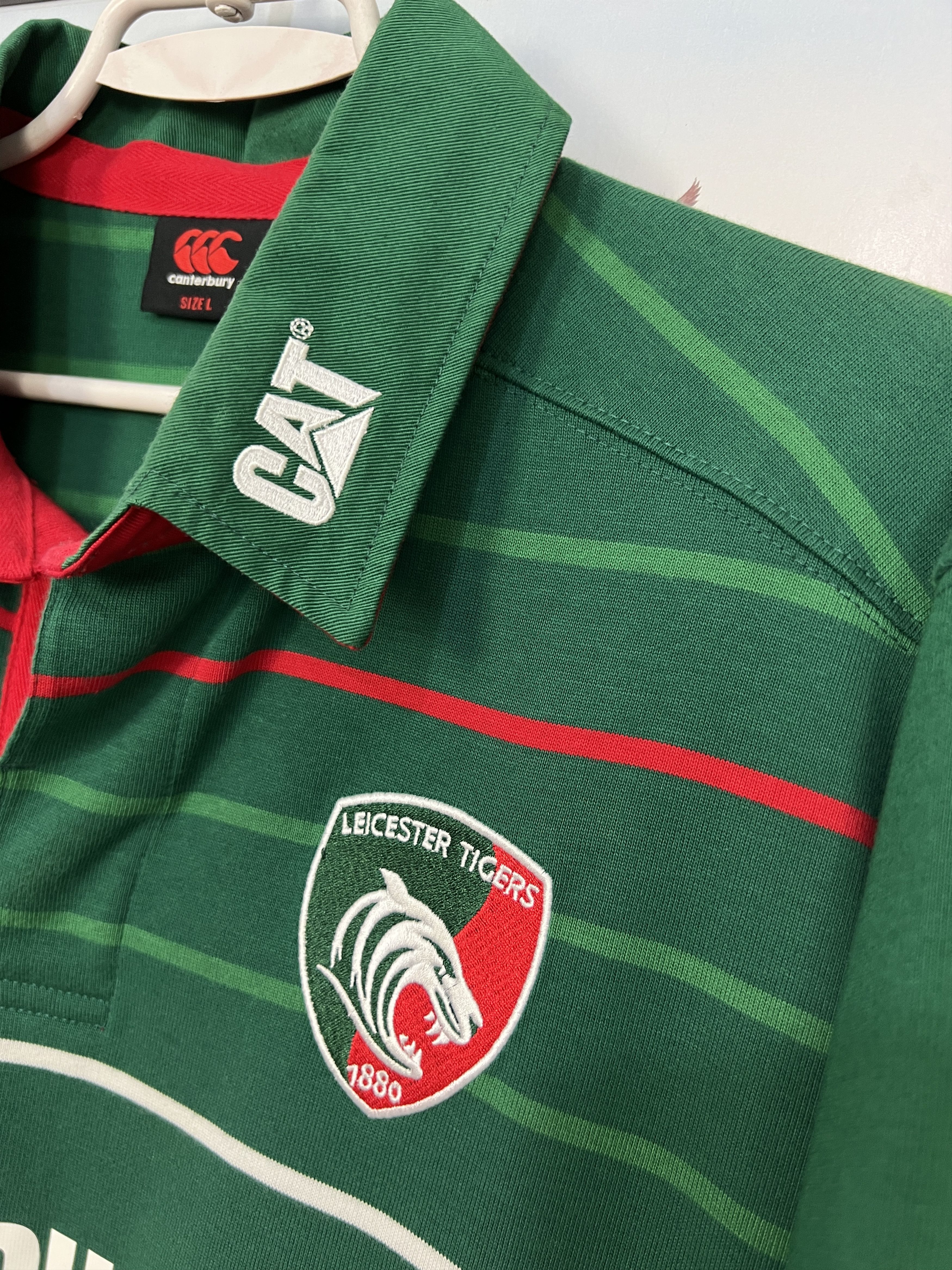 Canterbury of New Zealand Canterbury Leicester Tigers Rugby Union Jersey Mens Polo Size US L / EU 52-54 / 3 - 5 Thumbnail