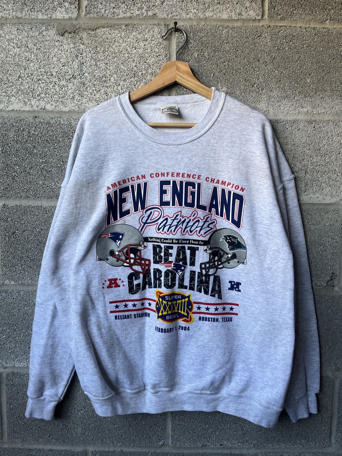 NFL × Starter × Vintage Vintage New England Patriots NFL Crewneck Sweatshirt Size US XL / EU 56 / 4 - 1 Preview