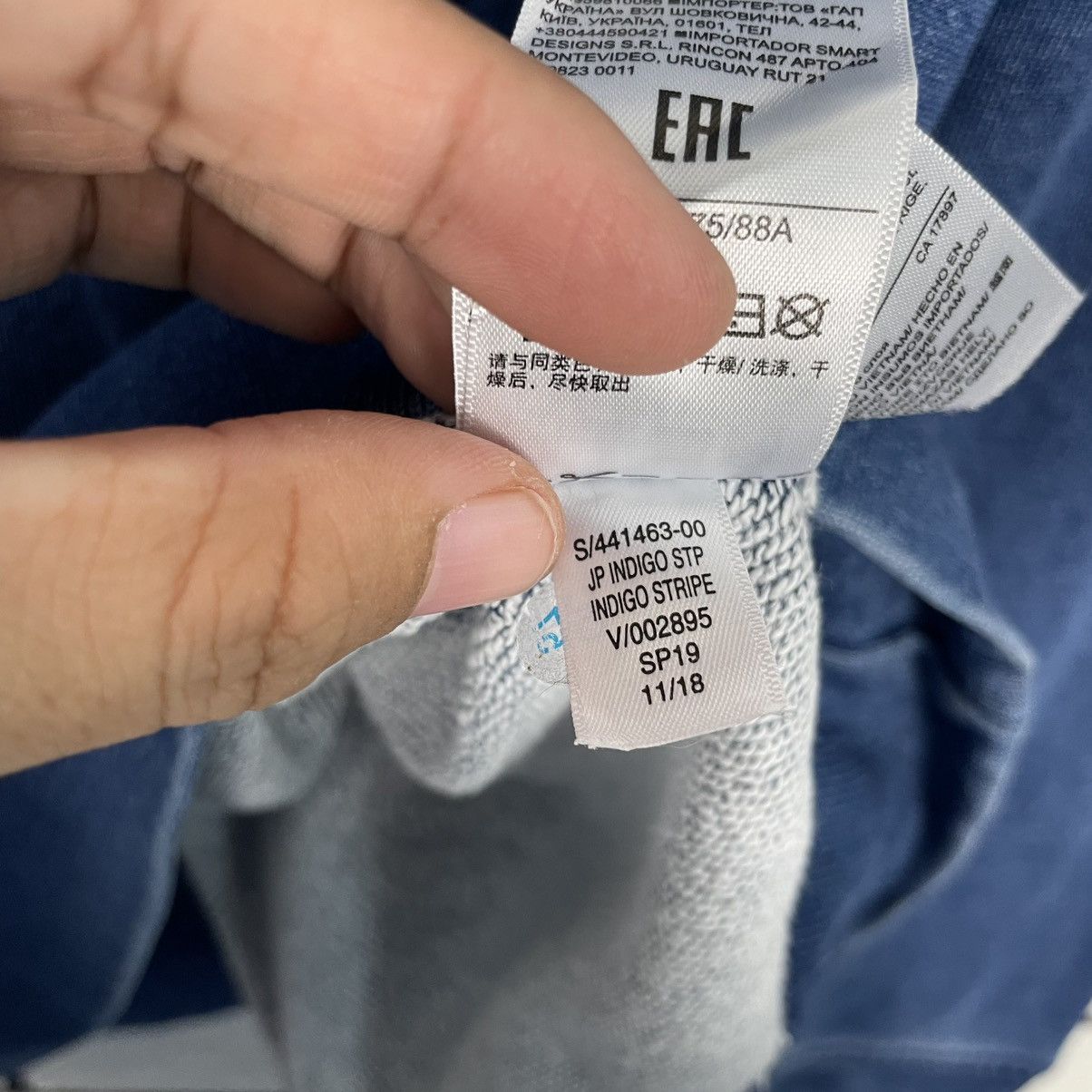 Gap Gap Indigo Crewneck Sweatshirt Size US XS / EU 42 / 0 - 16 Thumbnail