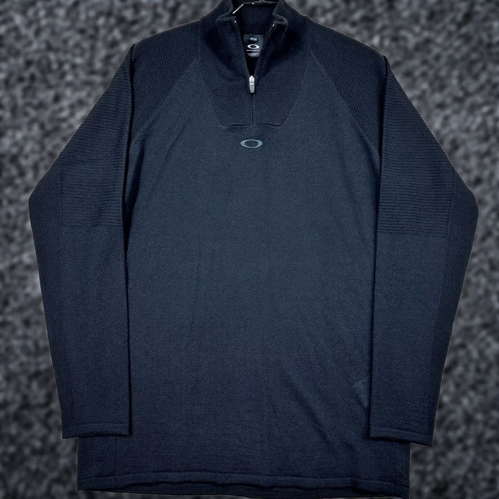Oakley × Vintage OAKLEY Sweater Knit Vintage 90s Mock Neck hoodie