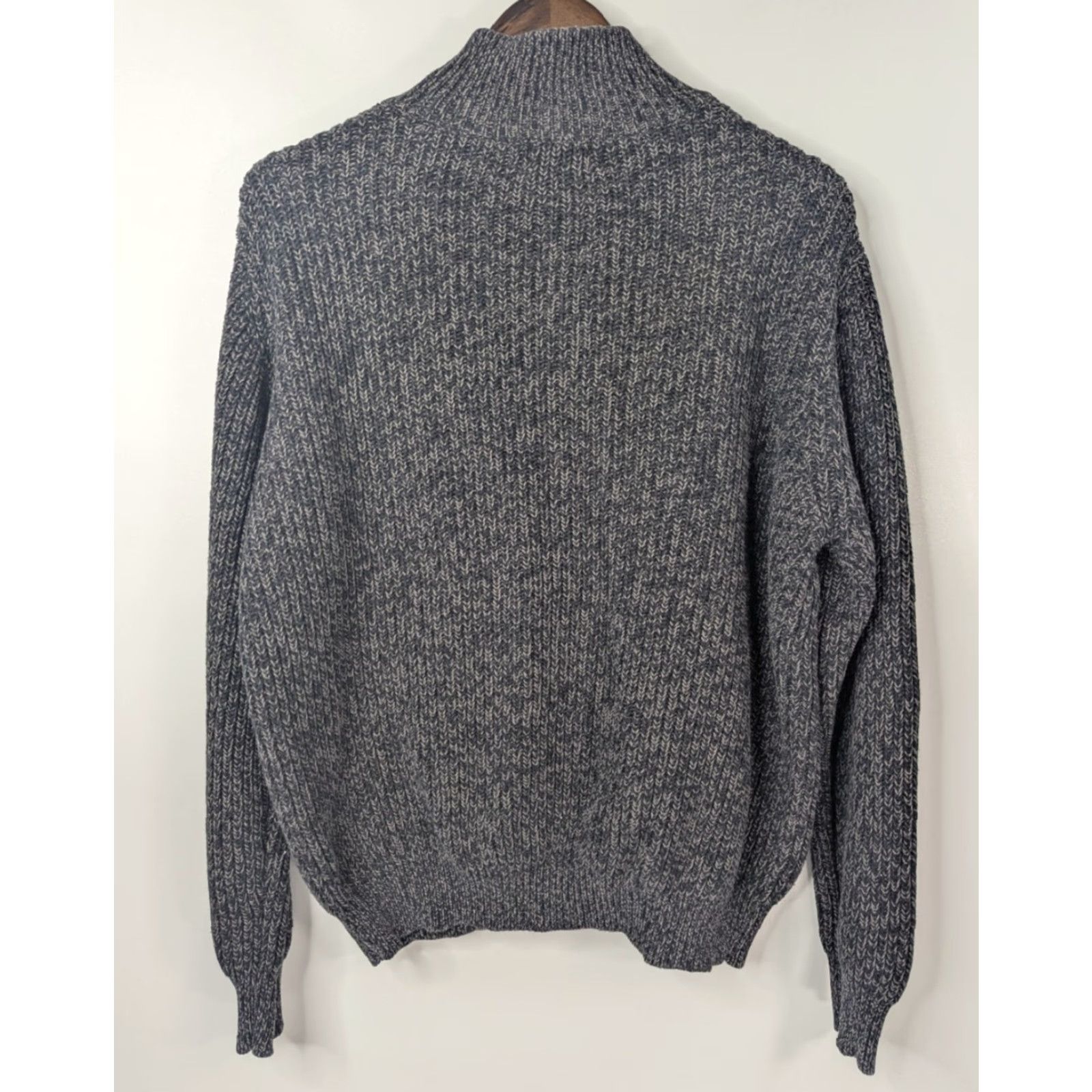 Vintage VINTAGE LL Bean Full Zip Sweater Mens Large Cotton Knit Ribbed Grey Cardigan 0 YR26 Size US L / EU 52-54 / 3 - 4 Thumbnail