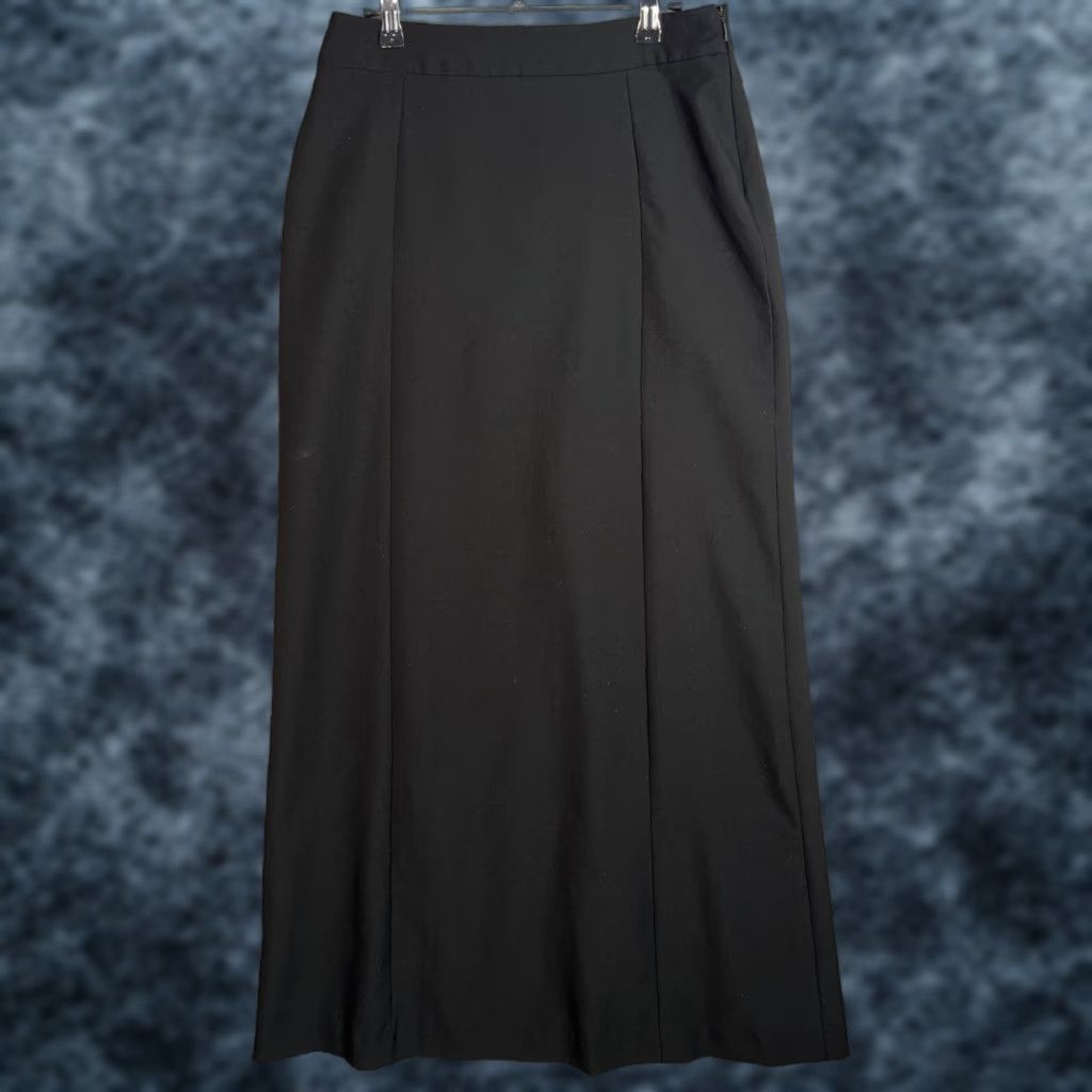 Mango Mango Brand Mango Womens Size Medium Black Long Maxi Skirt Elegant Straight Cut Slit Design Size 32" / US 10 / IT 46 - 1 Thumbnail