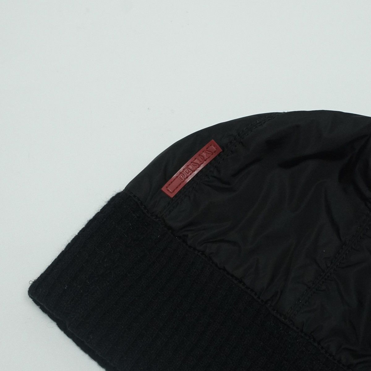 Prada *NoTariff Prada Nylon Red Tab Beanie Size ONE SIZE - 2 Thumbnail