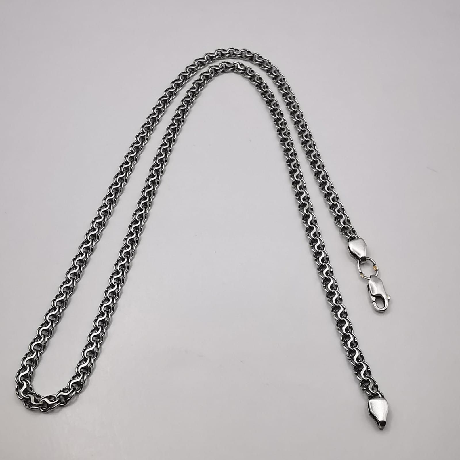 Sterling Silver Vintage Jewelry Chain,925 Sterling Silver,Signed 18,41g Size ONE SIZE - 2 Thumbnail