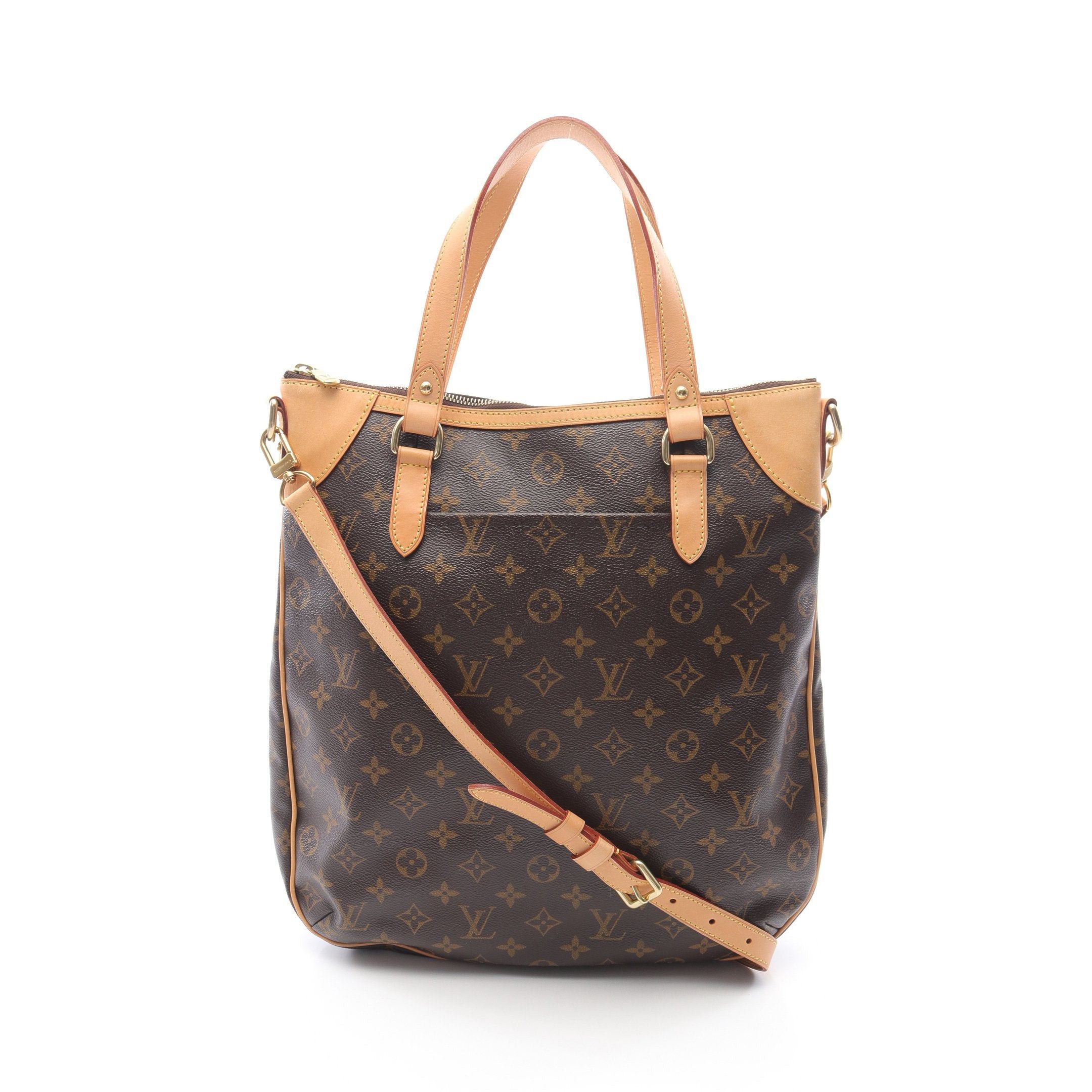Louis Vuitton Louis Vuitton Odeon Gm Monogram Handbag Leather Brown Size ONE SIZE - 1 Thumbnail