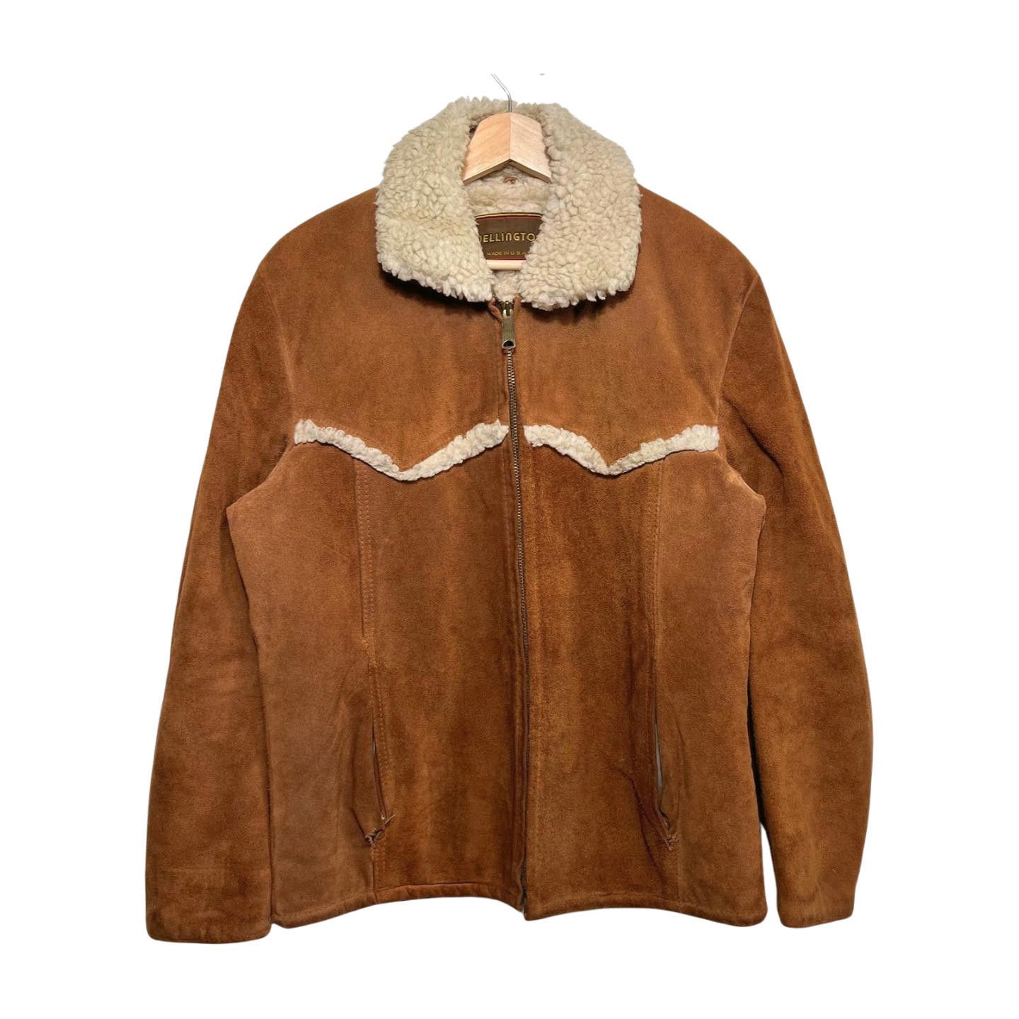 vintage suède jacket スエードジャケット TALONジッパー Vintage 70s Wellington Sherpa Rancher Suede Jacket 40 Talon