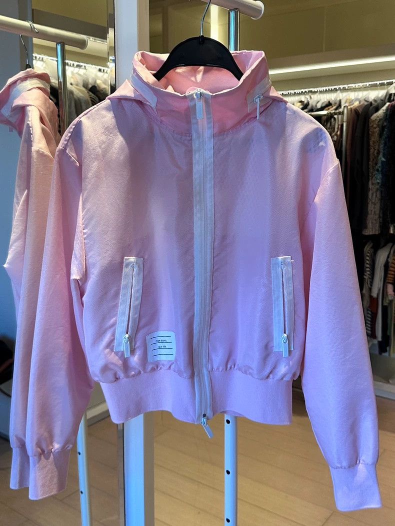 Thom Browne Thom Browne Pink hoodie casual jacket Size S / US 4 / IT 40 - 2 Thumbnail