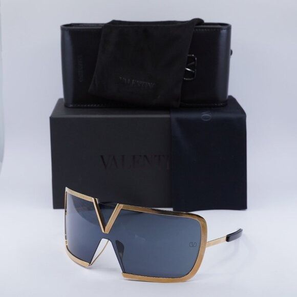 Valentino Valentino V-ROMASK VLS-120A Sunglasses Rose Gold Shield Size ONE SIZE - 9 Thumbnail