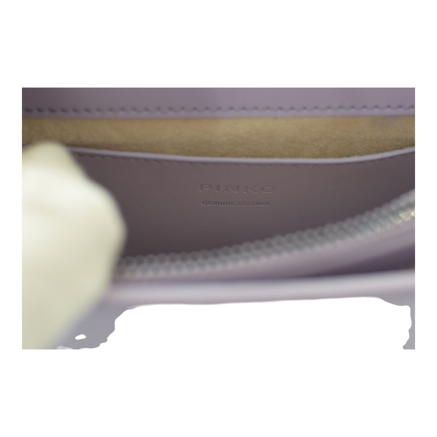 Pinko Pinko Love One Mini C Bag – Lilac Leather Size ONE SIZE - 17 Thumbnail