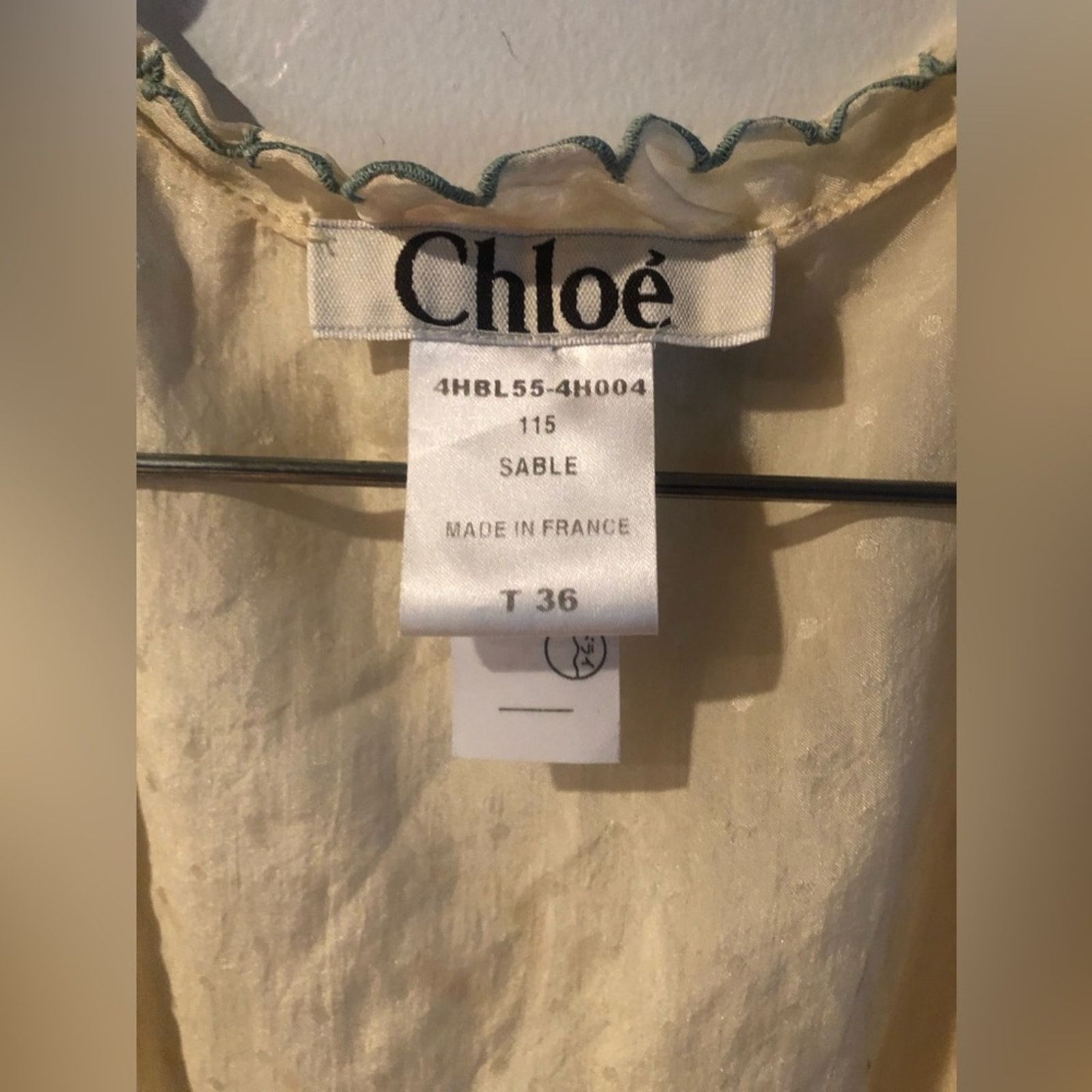 Chloe Vintage Chloe silk top low cut Buur toned with neck wrap Size S / US 4 / IT 40 - 7 Thumbnail