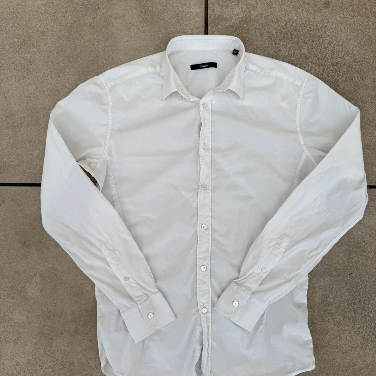 Ermenegildo Zegna Ermenegildo Zegna Shirt White Formal Button Up Size US M / EU 48-50 / 2 - 4 Thumbnail