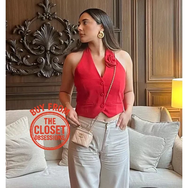 Mango RARE!!! MANGO BLOGGER FAVE!!! Halter Neck Vest NWT Size M / US 6-8 / IT 42-44 - 12 Thumbnail