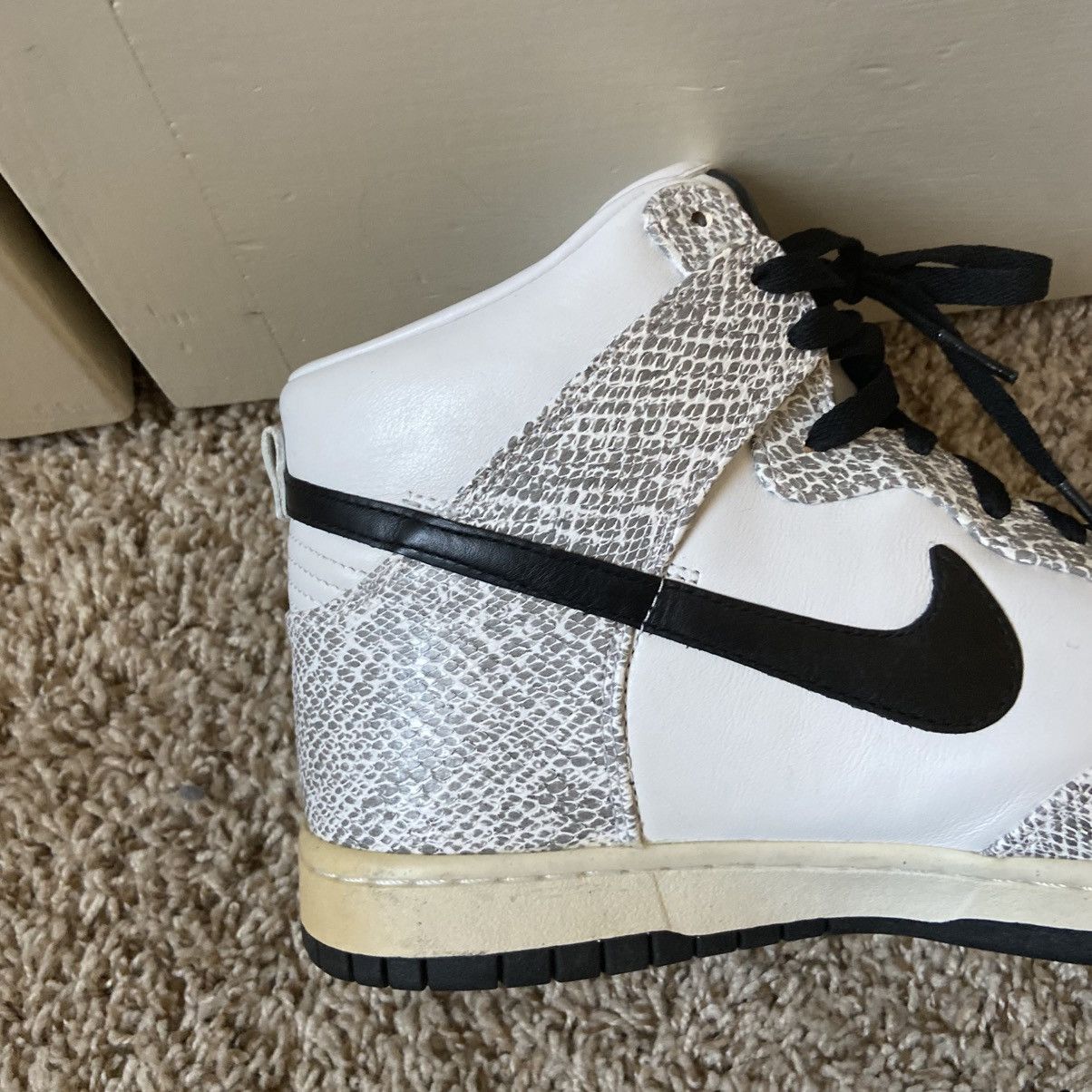 Nike RARE 2013 Nike Dunk High SP Cocoa Snake White 624512-010 Size US 10 / EU 43 - 11 Thumbnail