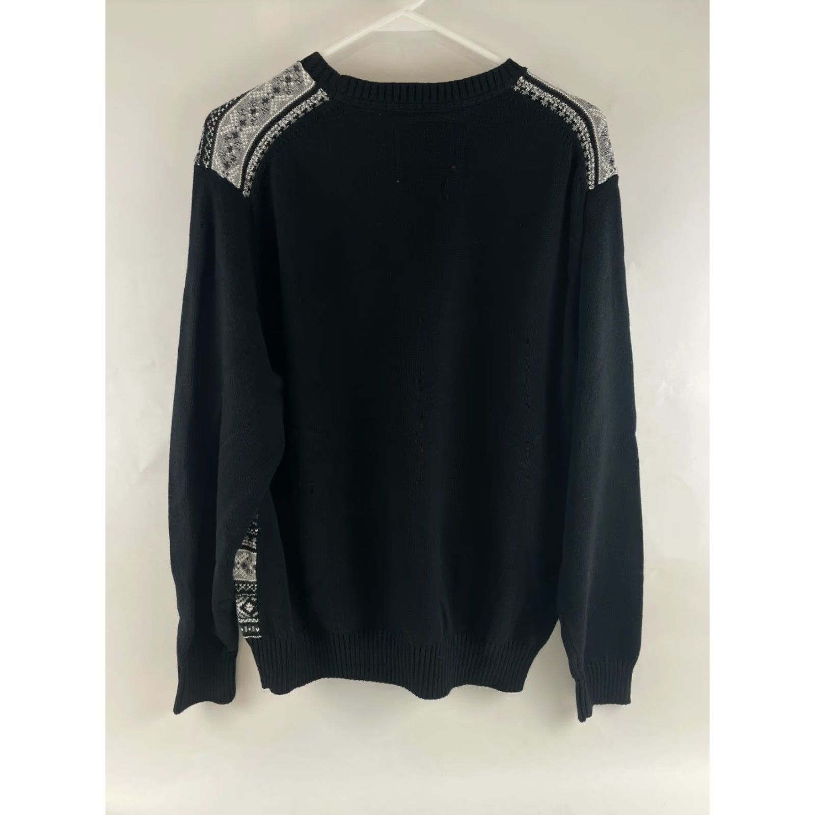 Weatherproof VINTAGE Weatherproof Pullover Sweater The Holiday Black White Crew Neck Size L Mens Size US L / EU 52-54 / 3 - 2 Thumbnail