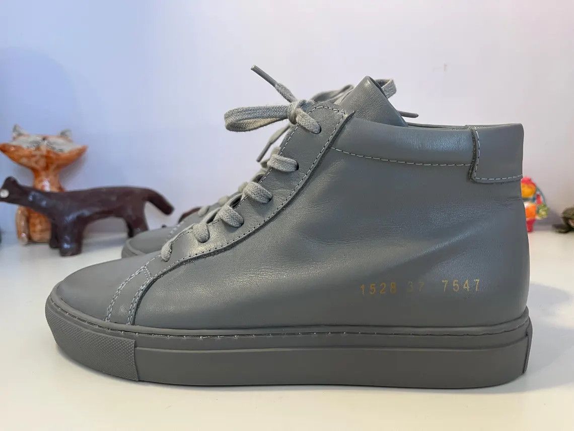 Common Projects High-Top Sneakers Achilles Leather Trainers Boot UK4 EU37 Size US 7 / IT 37 - 2 Thumbnail