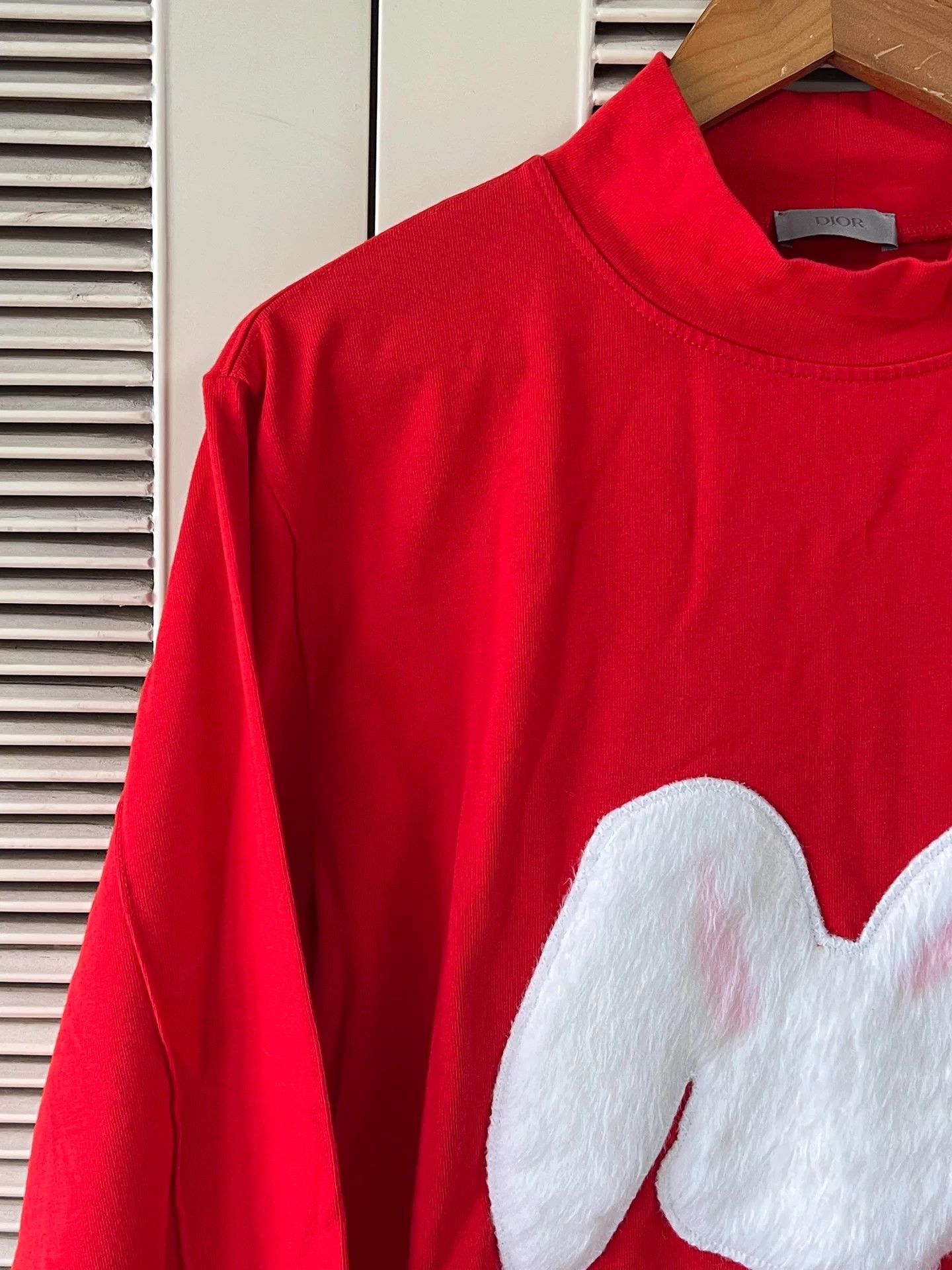 Dior Dior Year of Rabbit Red Embroidered Rabbit S Unisex Size S / US 4 / IT 40 - 4 Thumbnail