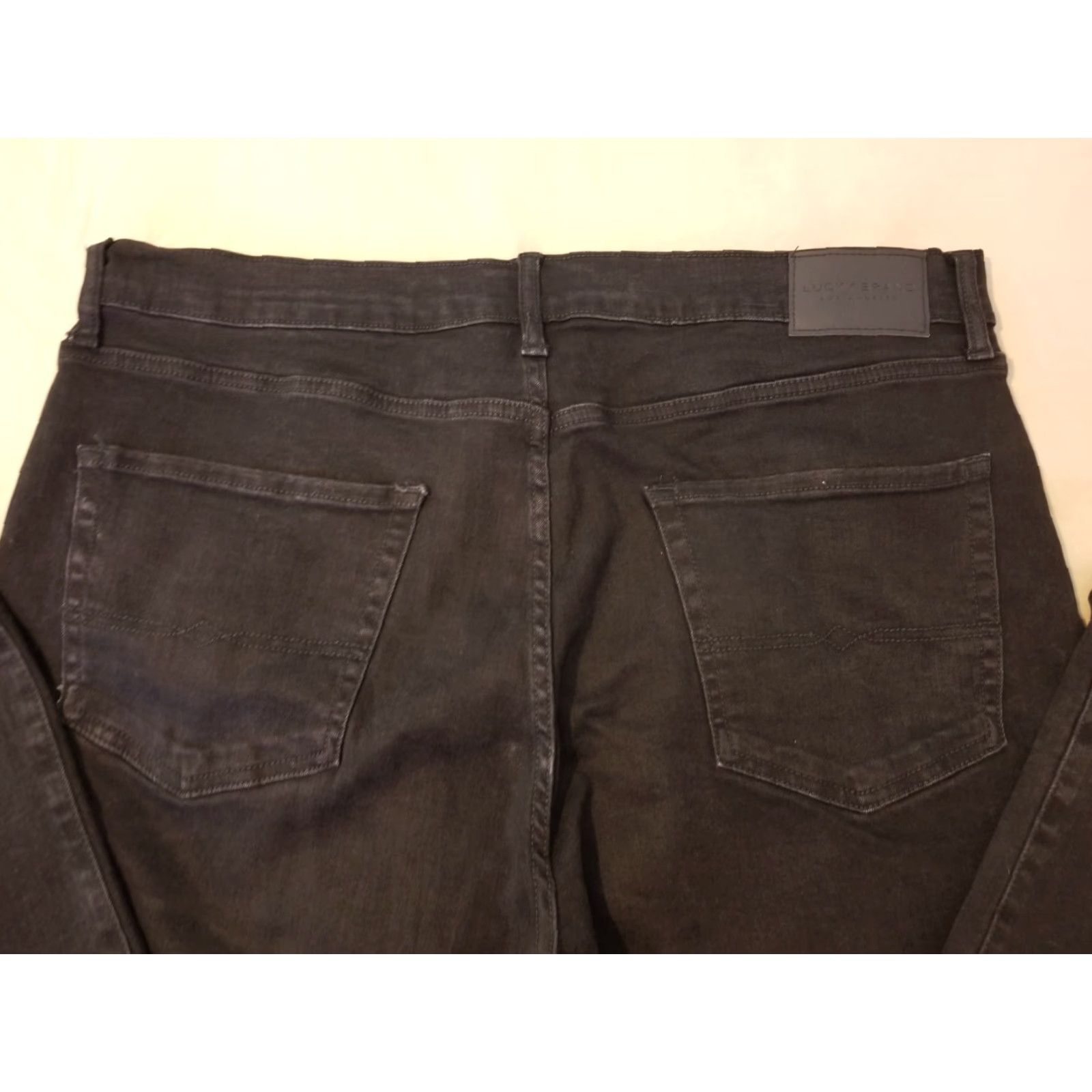 Lucky Brand Lucky Brand 410 Jeans Slim Denim 40x30 Black Mens Jeans Straight 5-Pocket Zip Rise Mid Vintage No Size US 40 / EU 56 - 3 Thumbnail