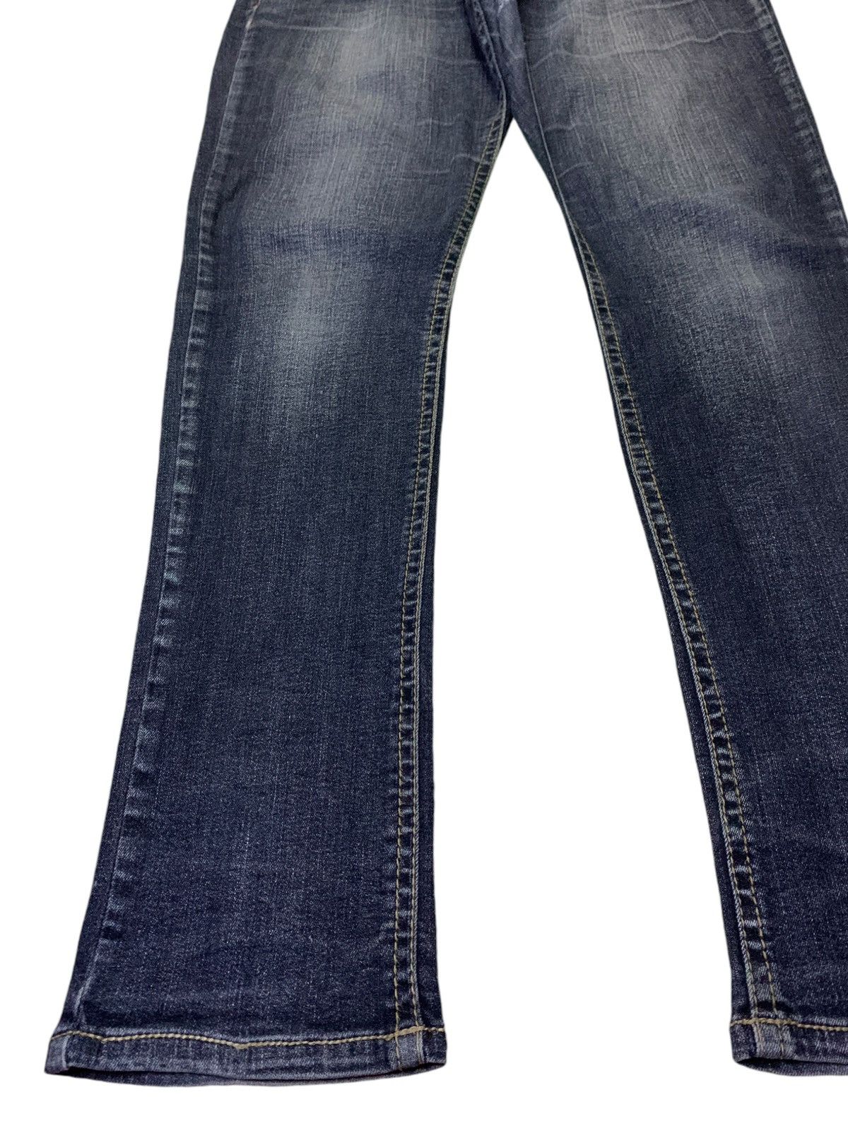 Japanese Brand Vintage Japanese Brand Faded Wash Embellished Jeans Size 31" - 6 Thumbnail