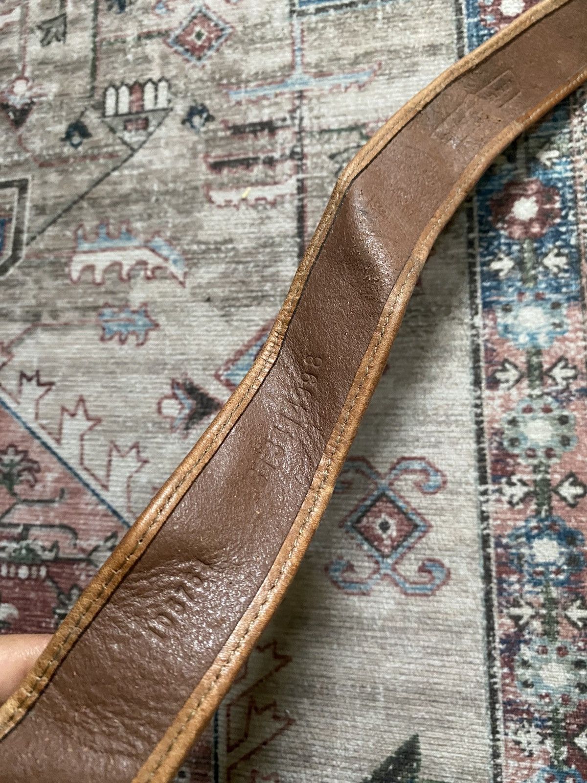 Vintage Fossil Patchwork Leather belt Size ONE SIZE - 4 Thumbnail