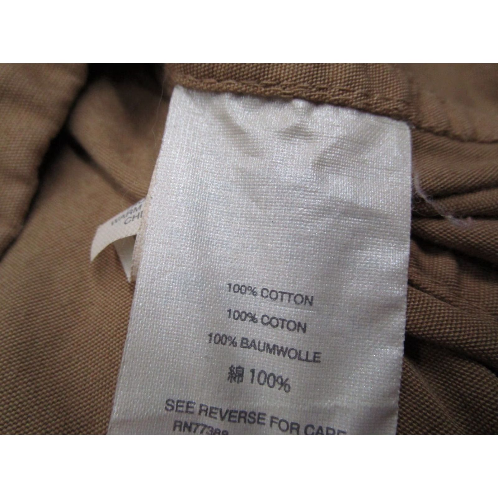 J.Crew J.CREW Men's Large Beige Twill Full Zip Bomber Jacket Military Retro Work Outdoor Size US L / EU 52-54 / 3 - 3 Thumbnail
