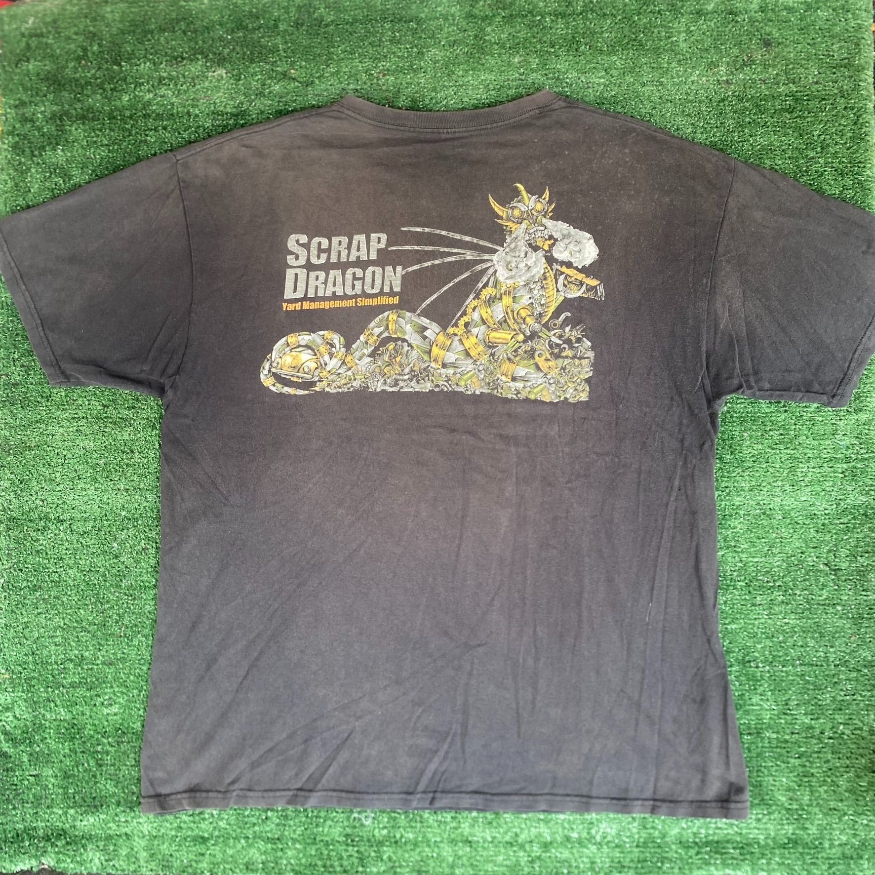 Japanese Brand Vintage Y2K Robot Dragon Shirt Grunge Punk Workwear Tee Size US XL / EU 56 / 4 - 1 Thumbnail