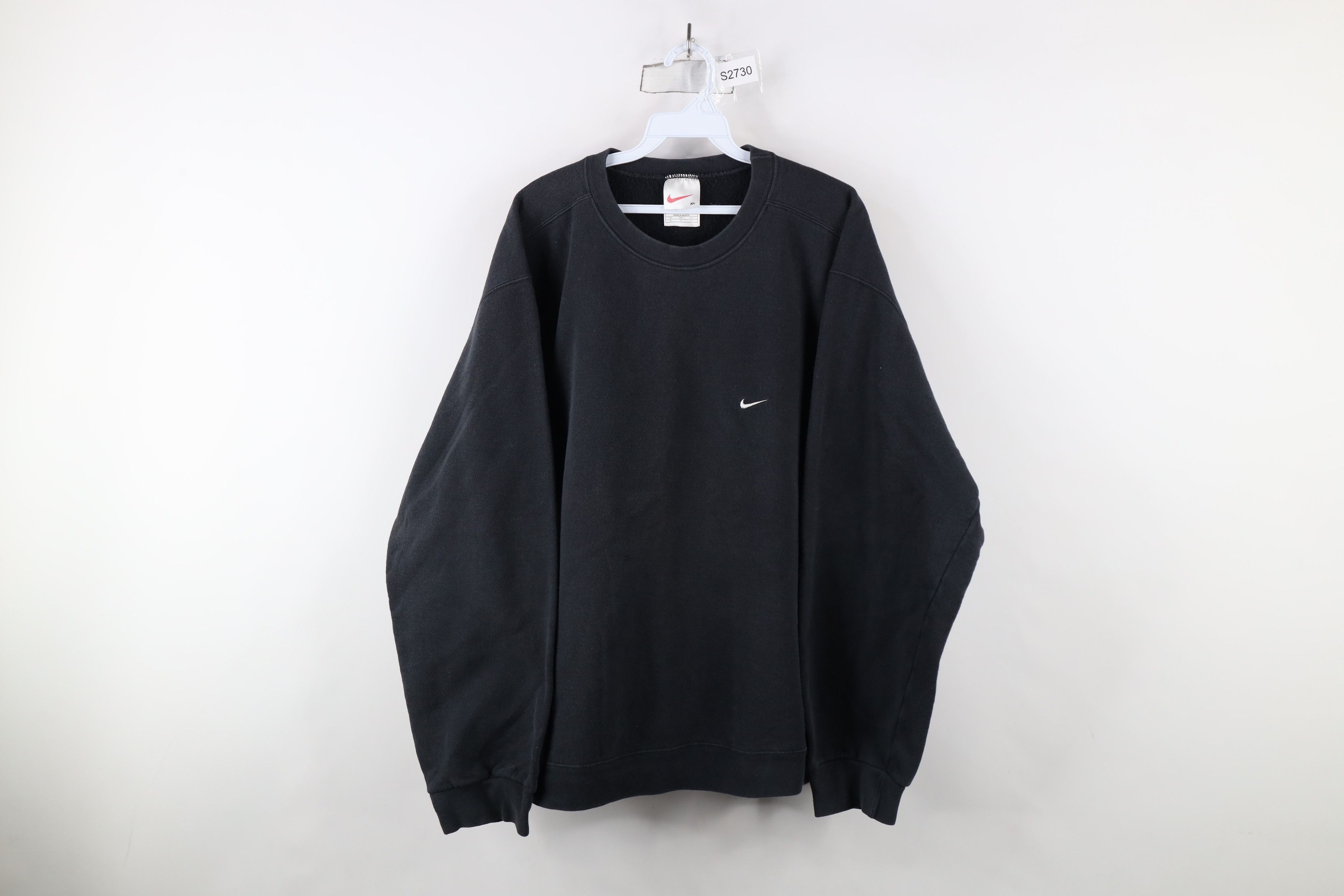 Nike × Vintage Vintage 90s Nike Scott Mini Swoosh Crewneck Sweatshirt Size US XL / EU 56 / 4 - 1 Thumbnail