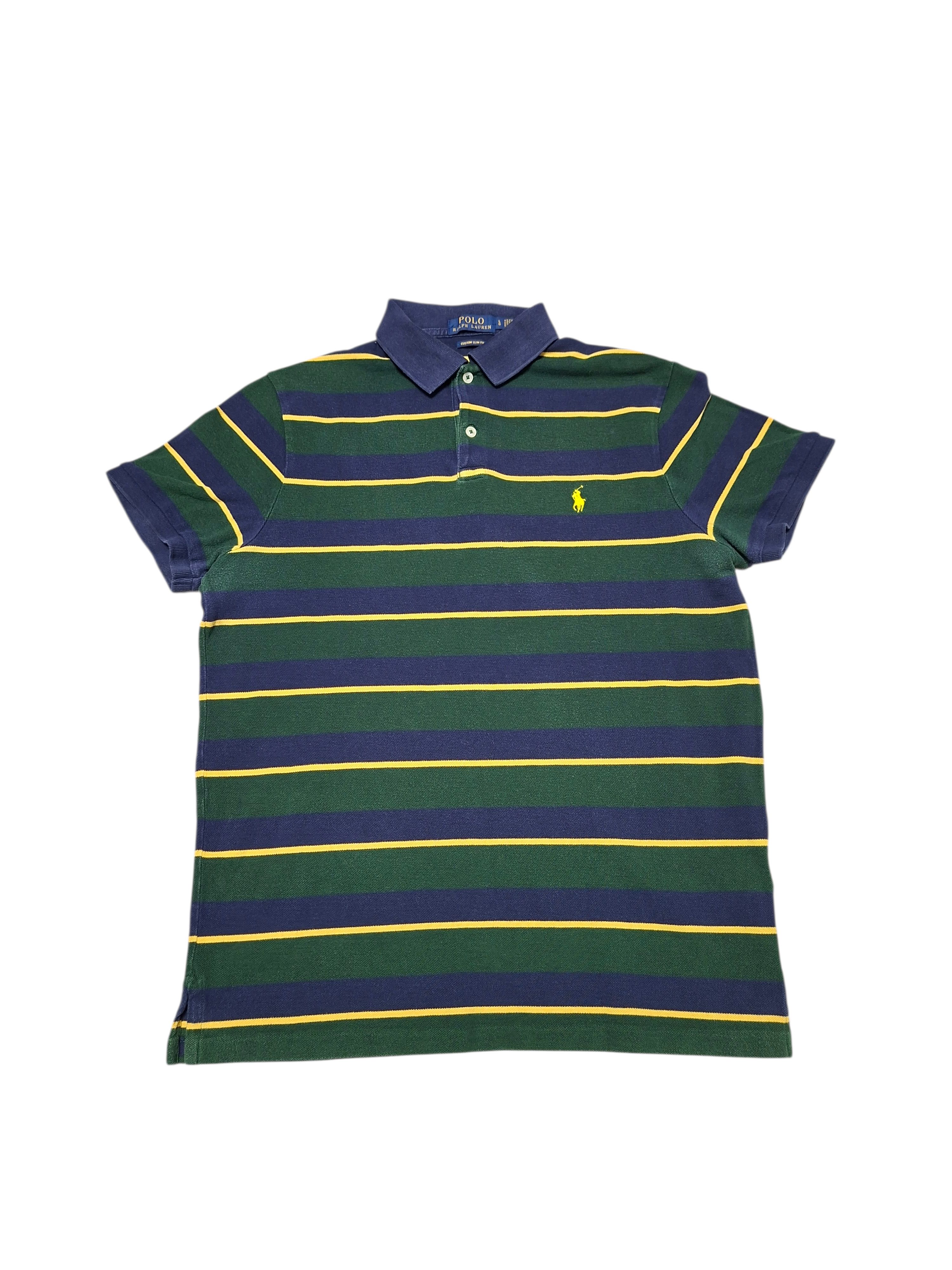 Polo Ralph Lauren POLO RALPH LAUREN VINTAGE LUXURY STRIPED POLO SHIRT Size US L / EU 52-54 / 3 - 1 Thumbnail