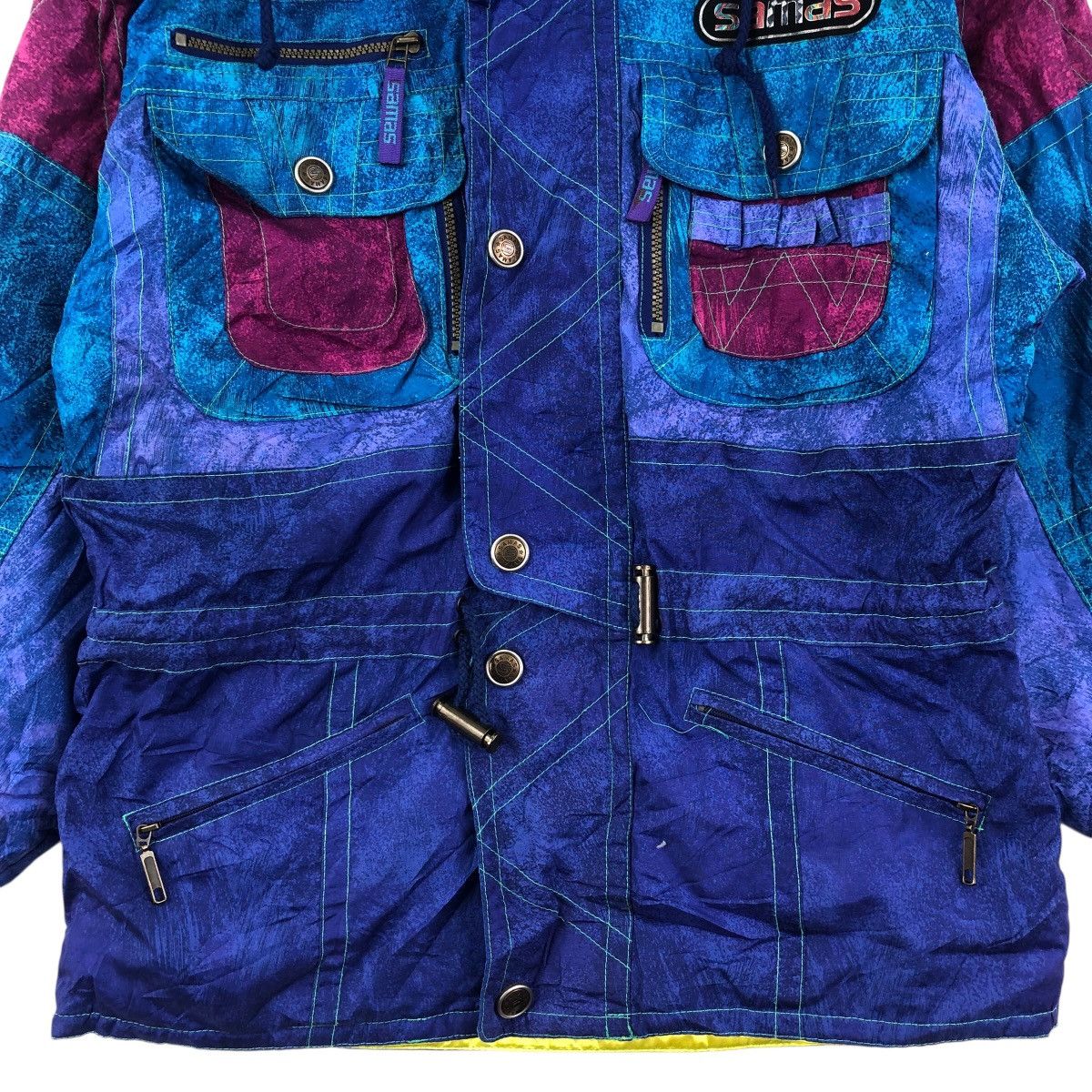 Vintage SAMAS SKI WEAR Zipper Close Button Heavy Jacket Size US L / EU 52-54 / 3 - 5 Thumbnail