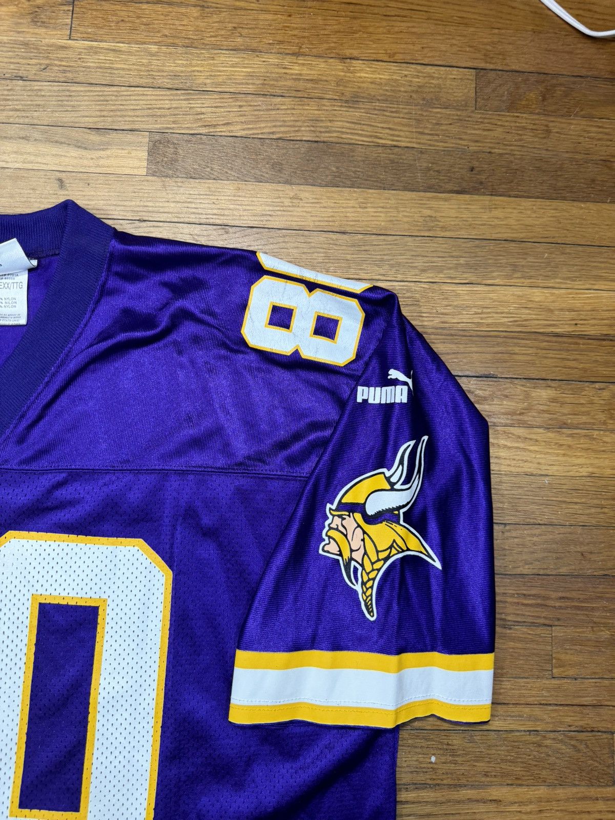 Puma × Vintage Vintage Chris Carter Minnesota Vikings Jersey Size US XXL / EU 58 / 5 - 4 Thumbnail