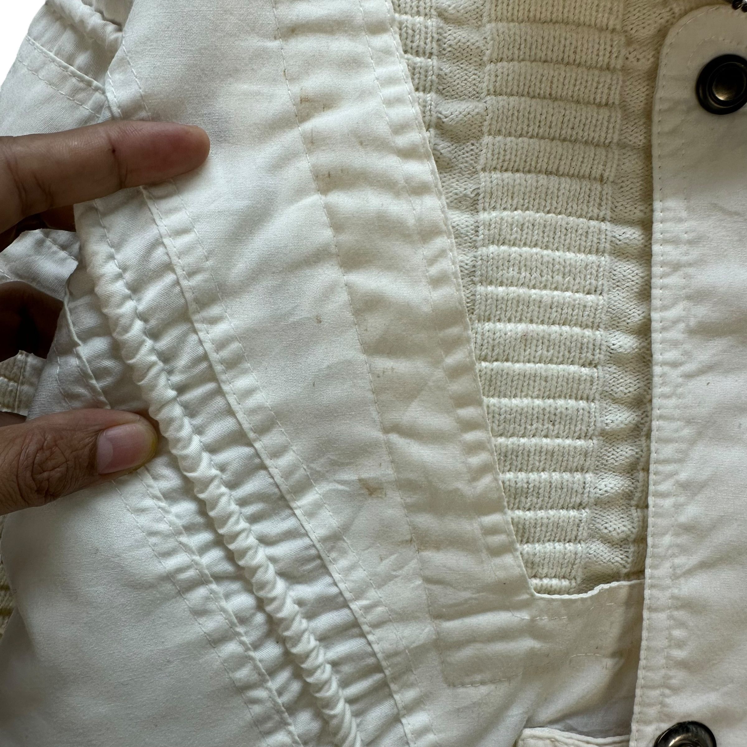 Vintage 90's RESERVE White Parachute Bomber Jacket #A73-1758 Size US L / EU 52-54 / 3 - 3 Thumbnail