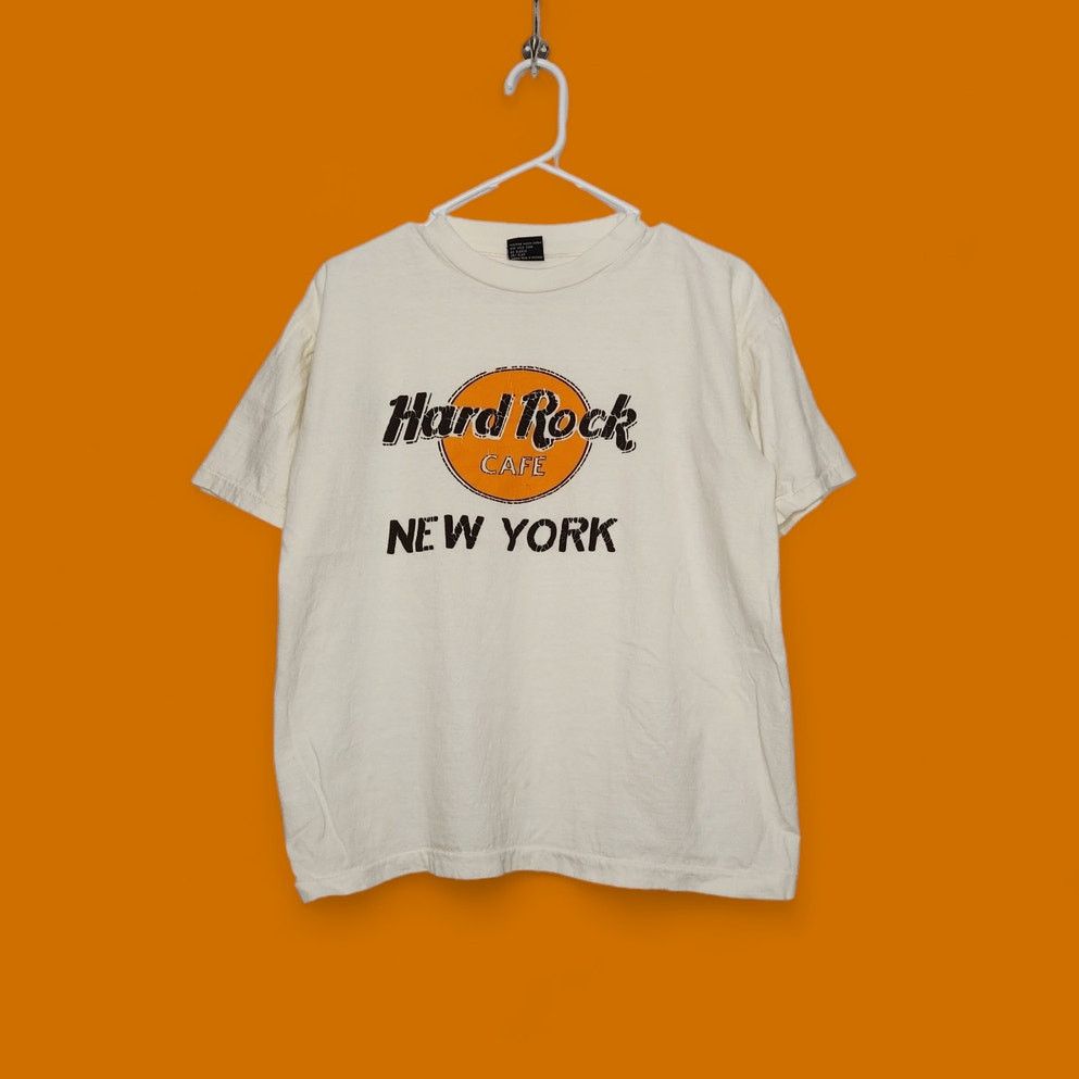 Vintage Vintage Hard Rock Cafe New York Boxy Single Stitch Distress Size US M / EU 48-50 / 2 - 1 Thumbnail