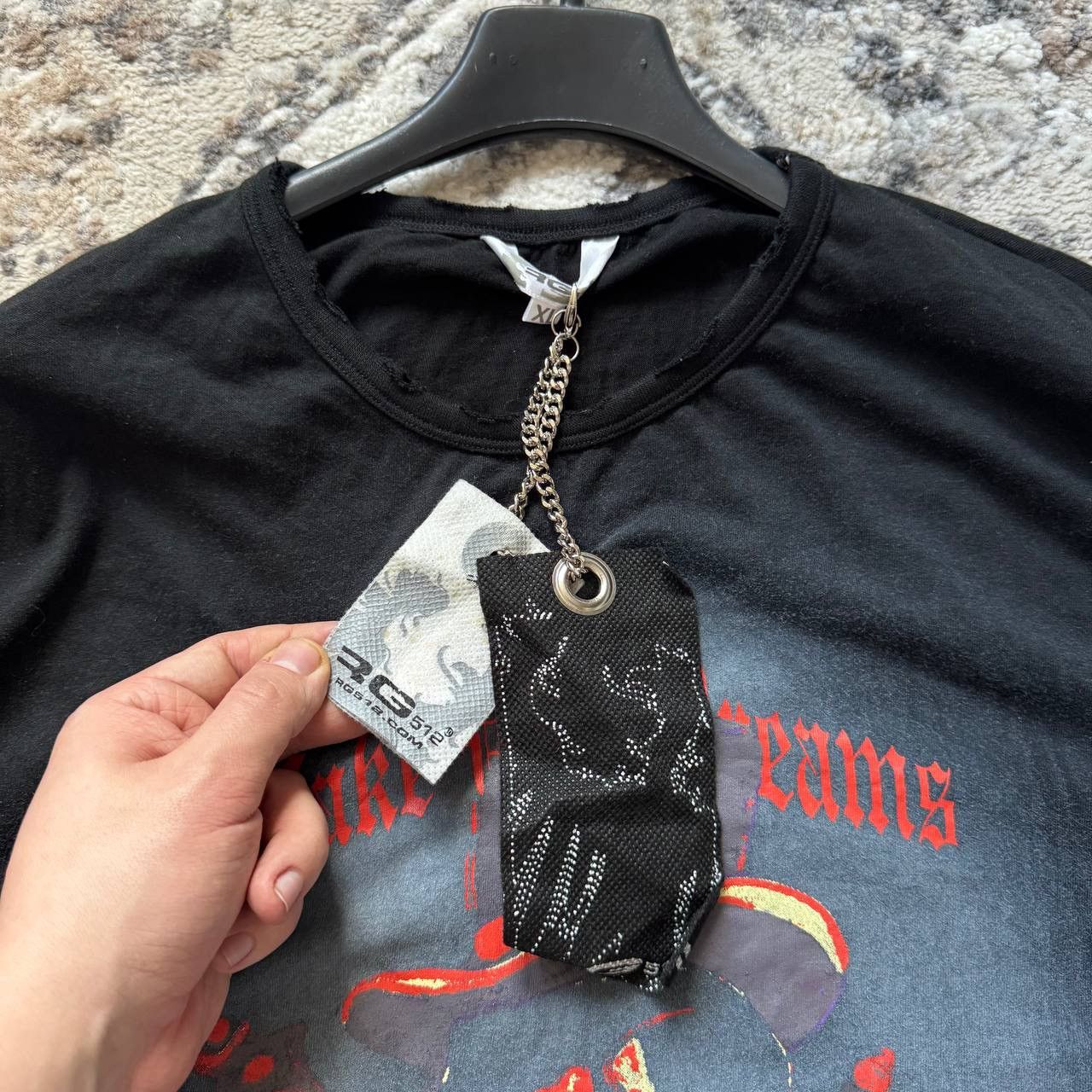 Japanese Brand Japanese RG 512 Skull Tattoo Archive Gothic Glamour Black LS Size US XL / EU 56 / 4 - 7 Thumbnail