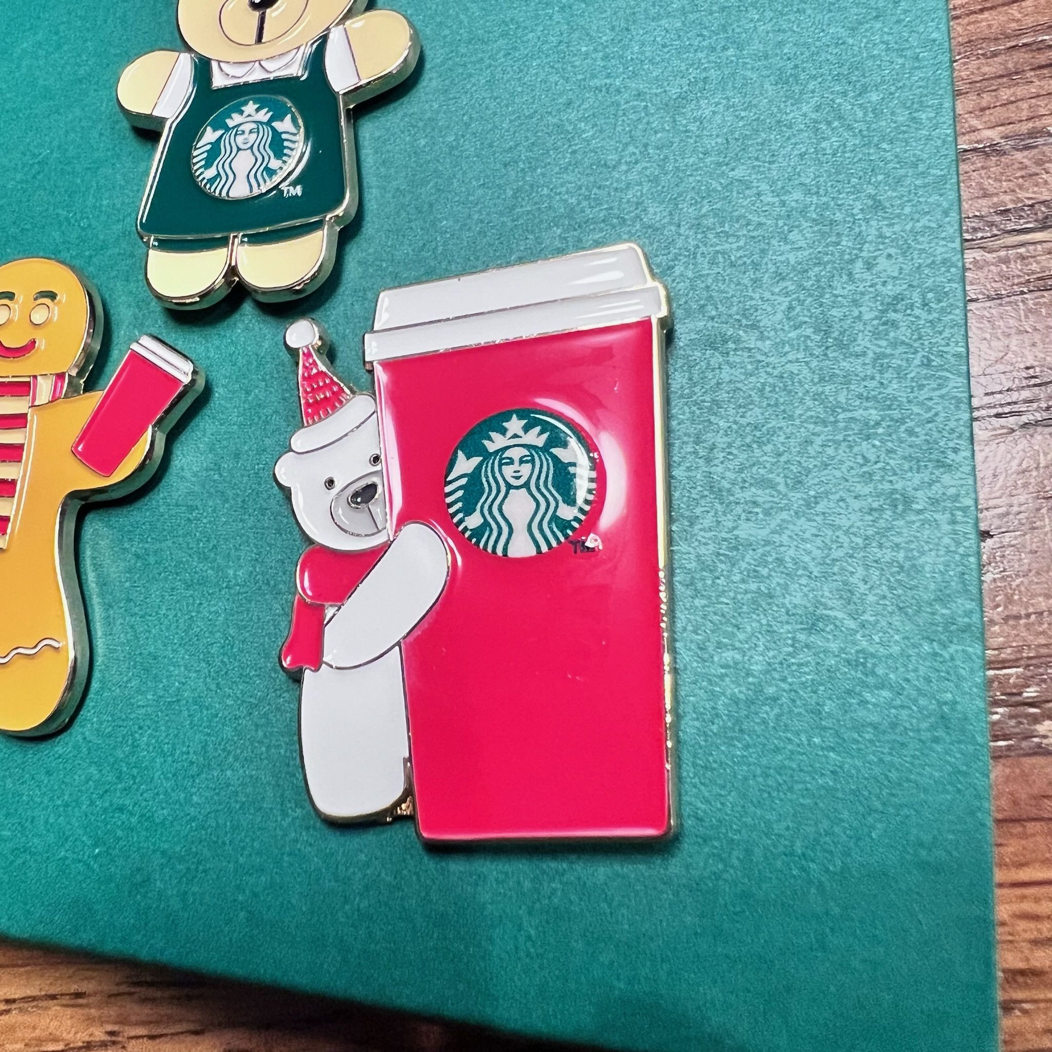 Other NEW Starbucks 2025 Holiday Enamel 3 Pin Set Size ONE SIZE - 3 Thumbnail