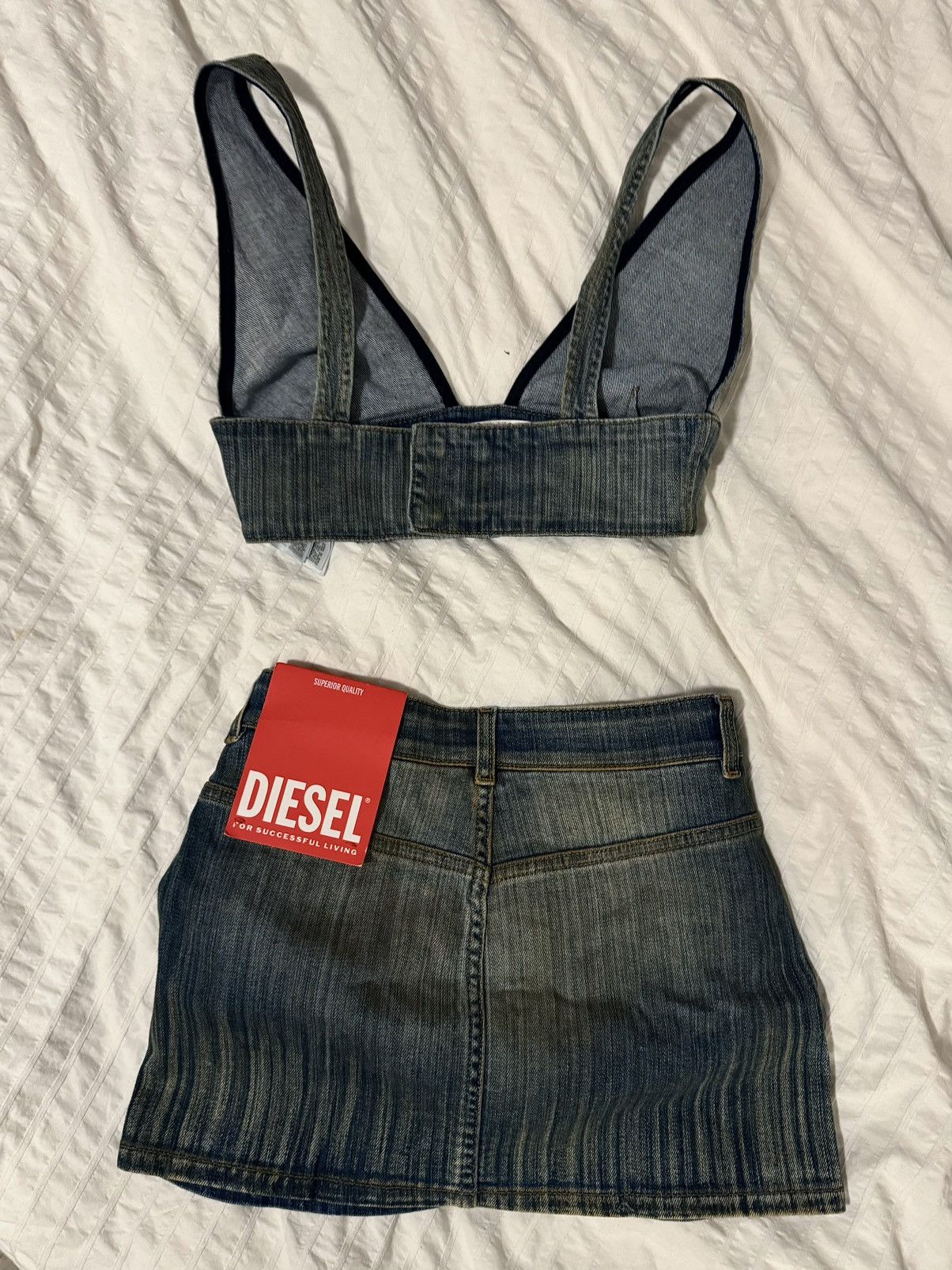 Diesel Diesel denim mini skirt and top set Size S / US 4 / IT 40 - 2 Thumbnail