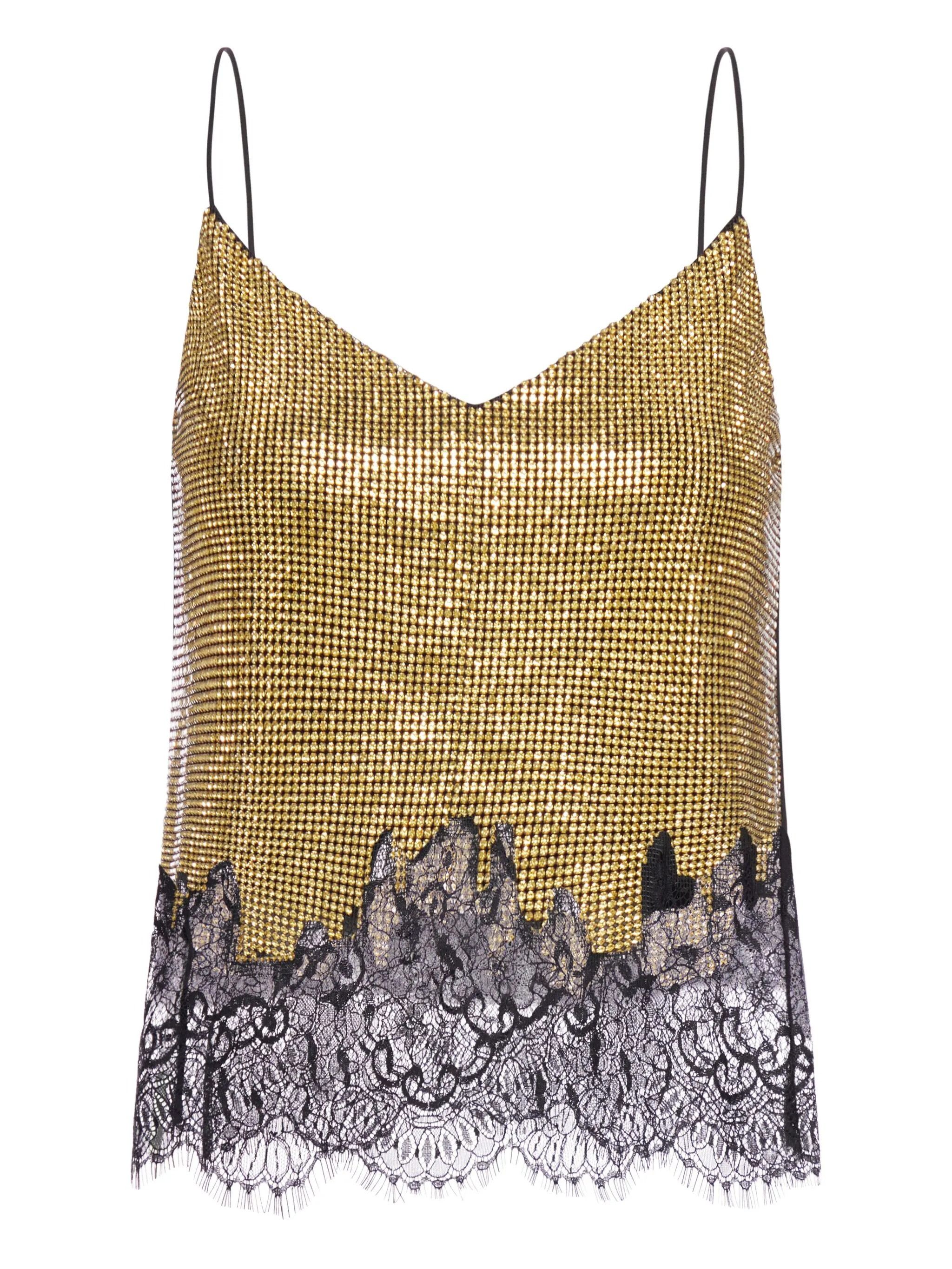 Self-Portrait Self Portrait Tank Top With Sequins tag size 12 Women - USA Duties Paid Size M / US 6-8 / IT 42-44 - 1 Thumbnail