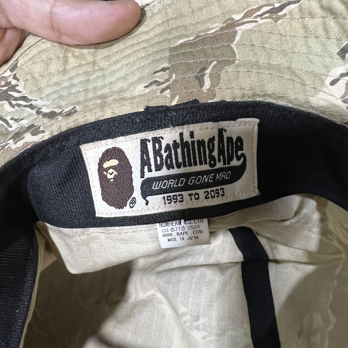 Bape A bathing Ape boonie hat Size 44 - 6 Thumbnail