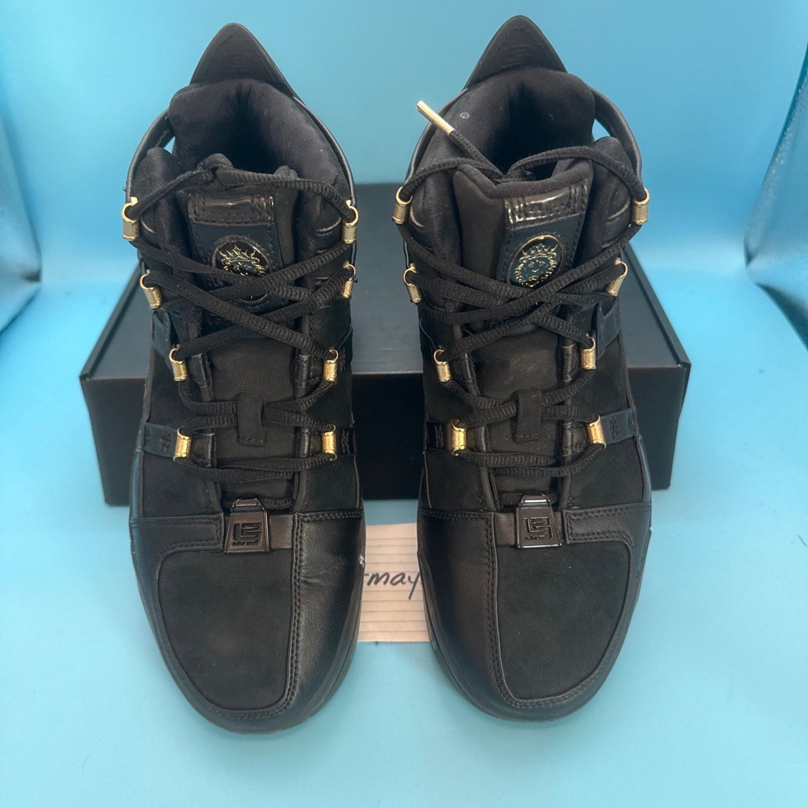 Nike Nike Lebron Zoom III Black Metallic Gold m8.5 w10 Size US 8.5 / EU 41-42 - 6 Thumbnail