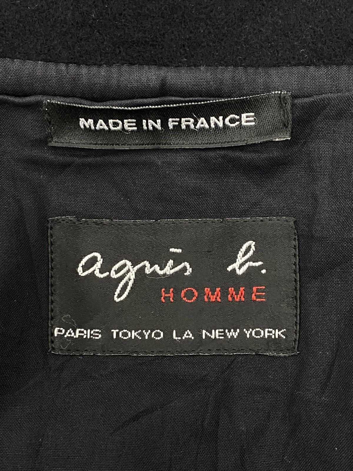 agnes b. Agnes b Homme Vintage Wool Collar Jacket France Size US L / EU 52-54 / 3 - 3 Thumbnail