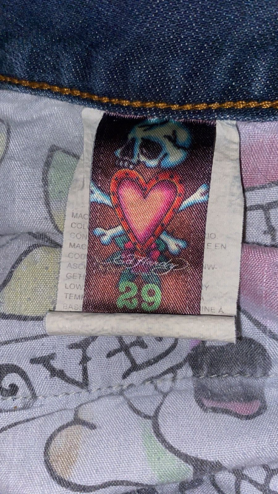 Ed Hardy × Vintage Y2k Ed Hardy Jeans Size US 29 - 1 Thumbnail
