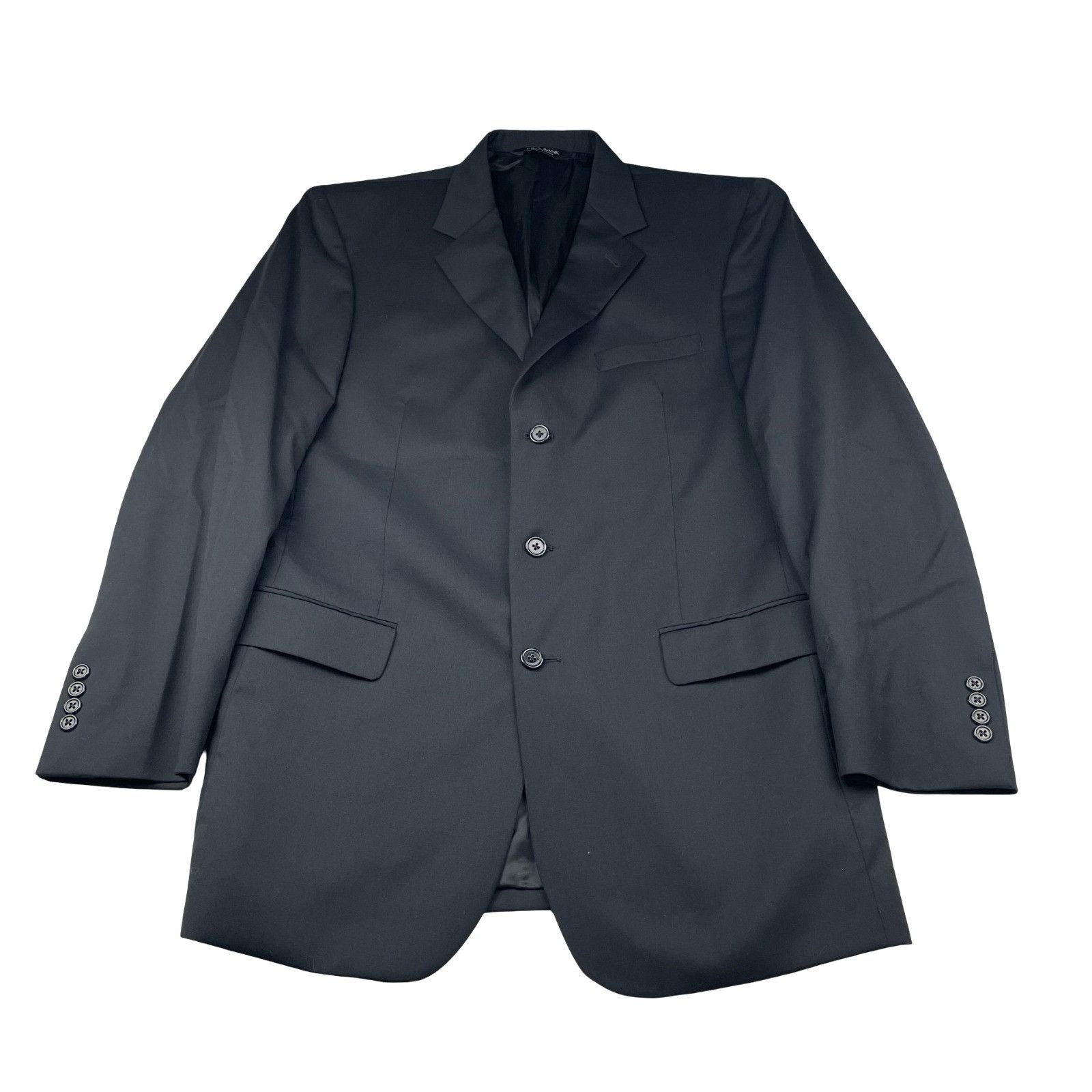 Jos. A. Bank Jos. A. Bank Men’s 100% Wool 3-Button Blazer Jacket Black • Size 42L - 2 Thumbnail