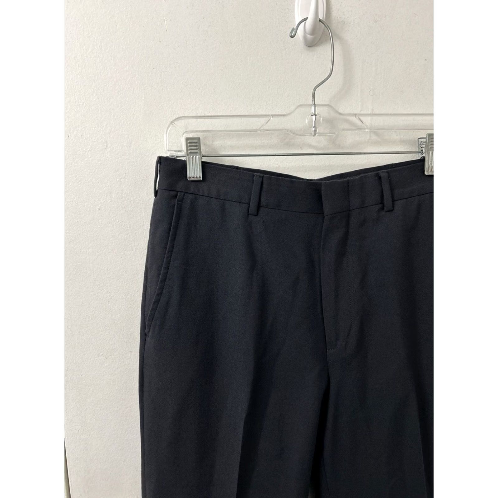 Lands' End Lands' End Dress Pants Mens 30x26 Navy 100% Wool Flat Front Trousers Pants Dress Pants Mens Regular Straight 100% Wool Navy П Size US 30 / EU 46 - 4 Thumbnail