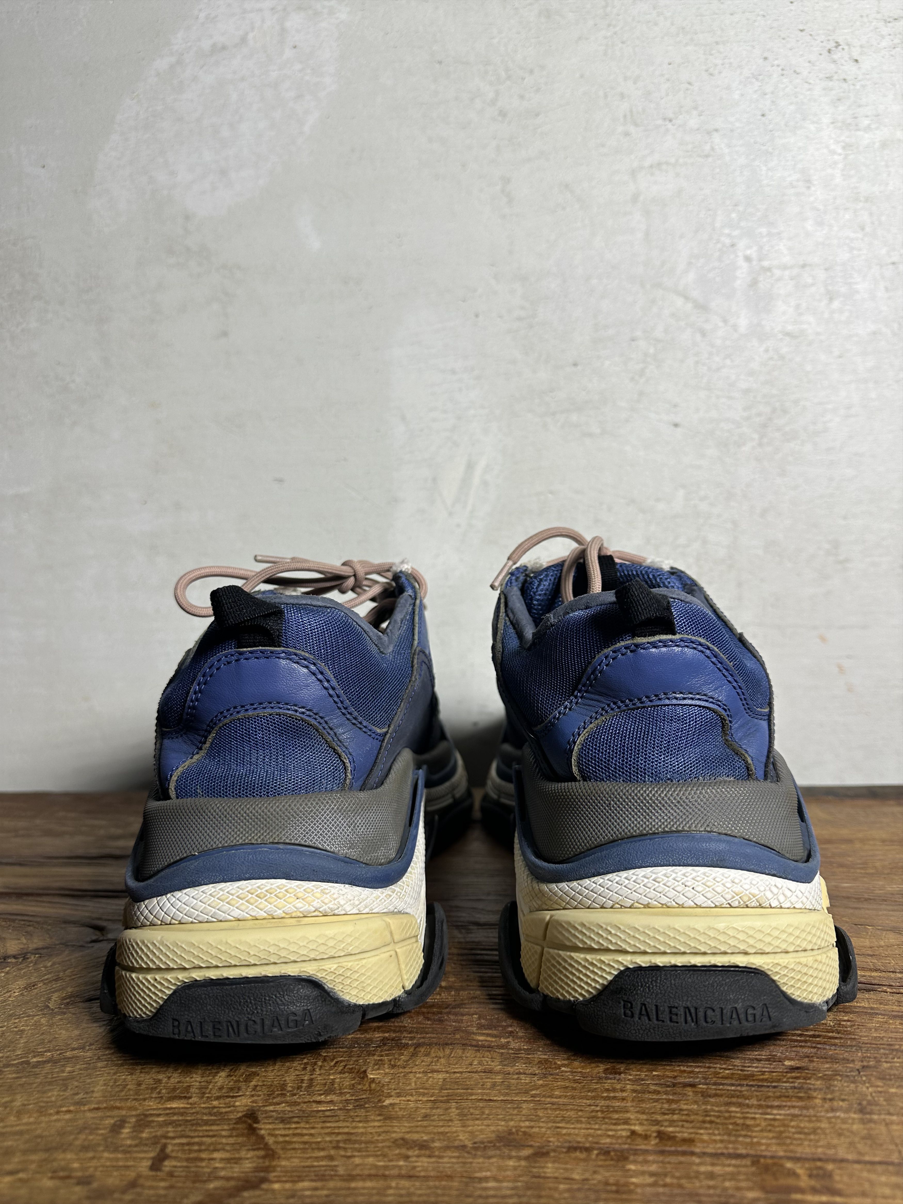 Balenciaga Balenciaga Balenciaga Triple S Nylon Blue Nylon Sneakers Size US 10 / EU 43 - 5 Thumbnail