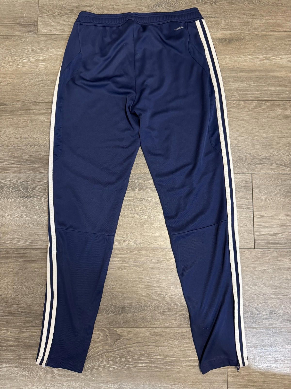 Adidas Adidas Track Pants Mens Large Navy Blue 3 Stripe Jogger Size US 32 / EU 48 - 3 Thumbnail