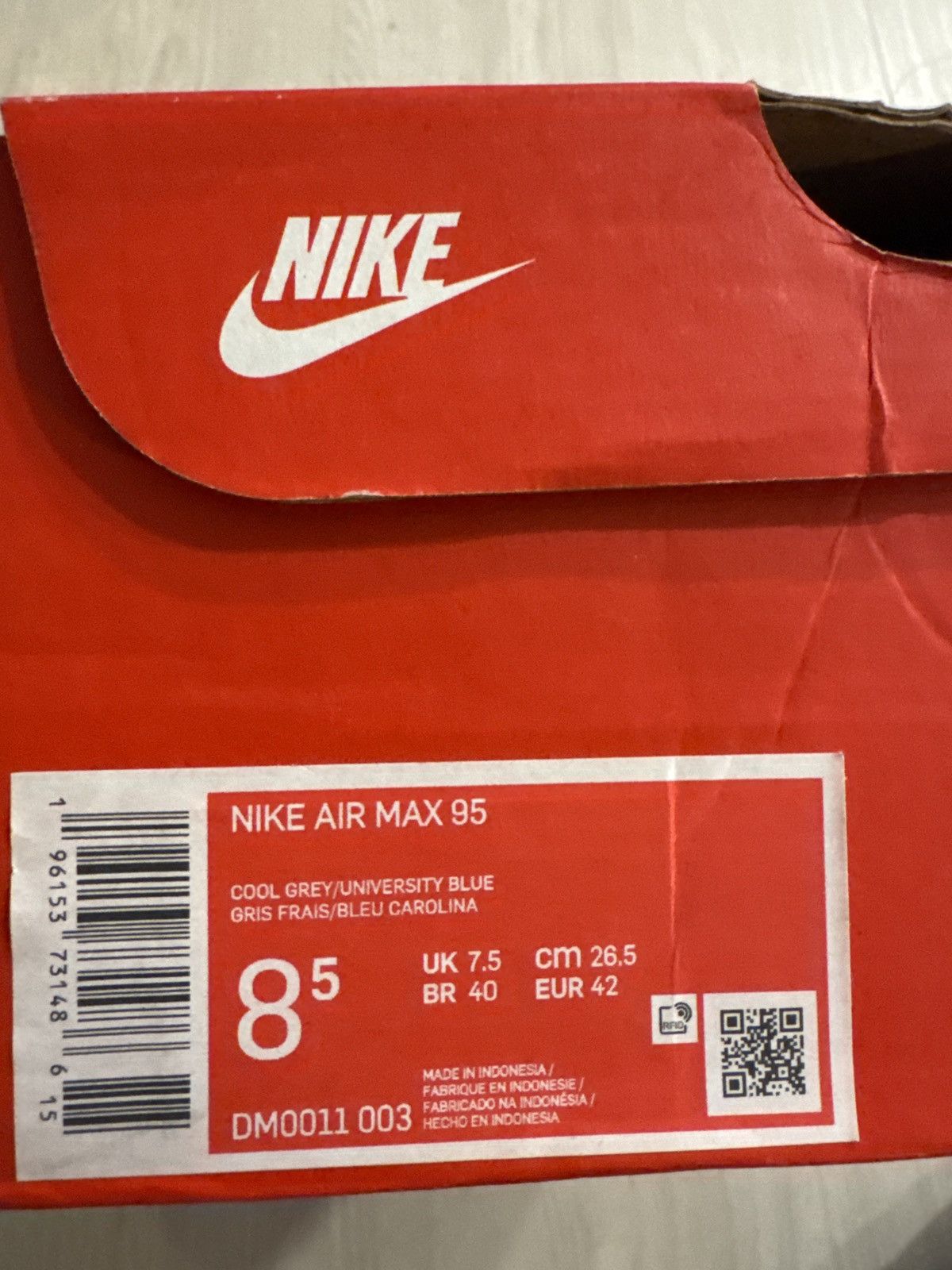 Nike Airmax 95s Size US 8.5 / EU 41-42 - 1 Thumbnail