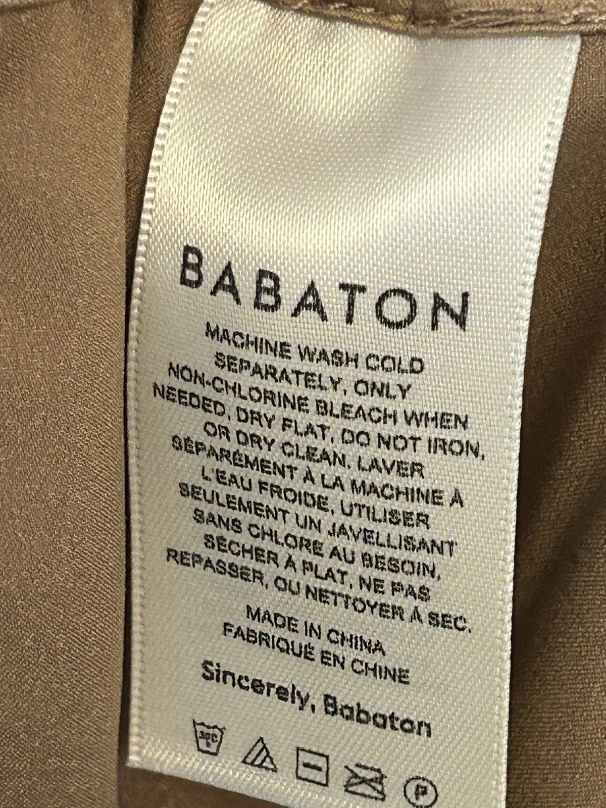 Aritzia Aritzia Babaton Flags Vegan Leather Mini Skirt Tan large Size 32" / US 10 / IT 46 - 5 Thumbnail