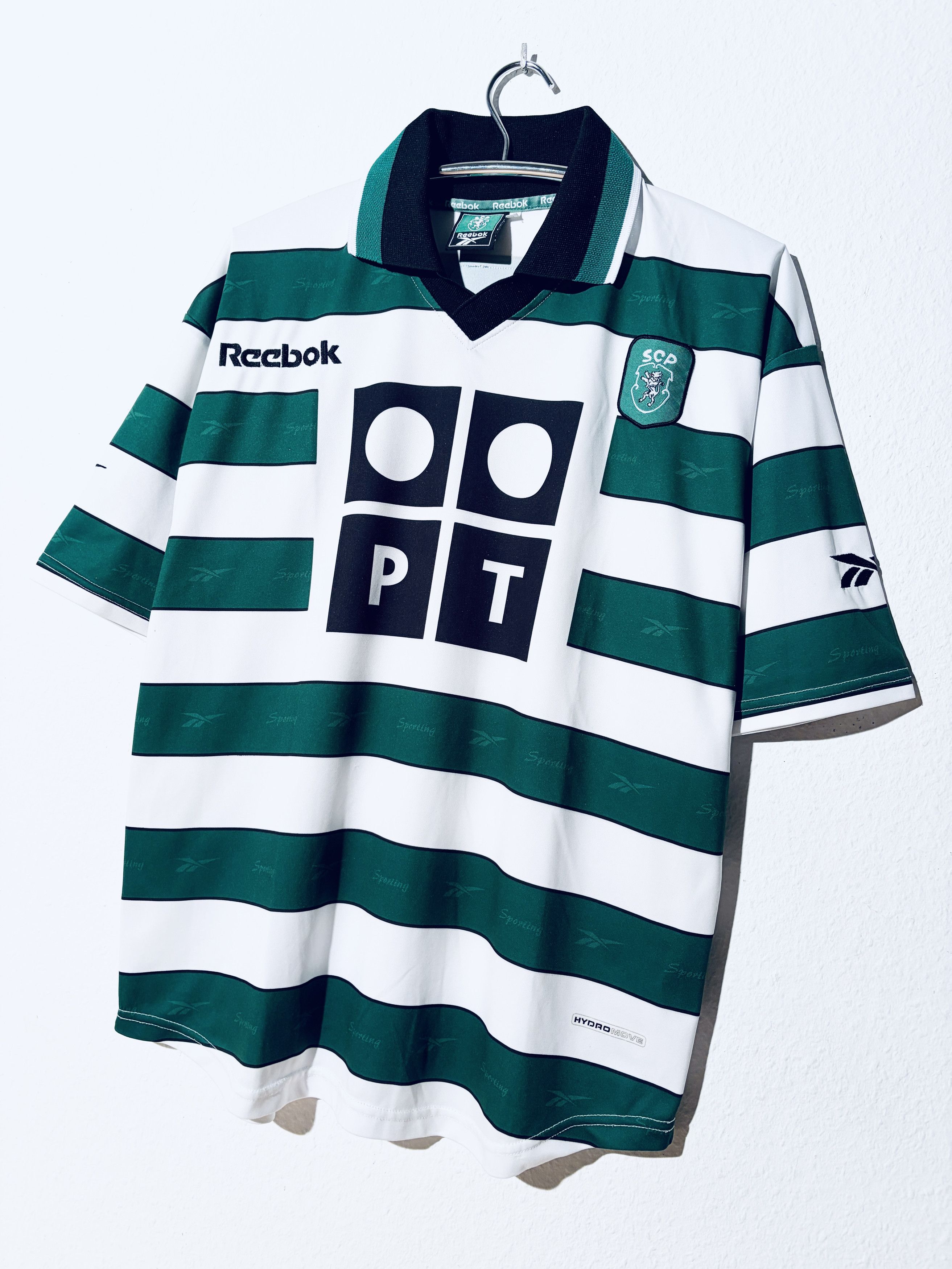 Reebok Sporting Lisbon Home Shirt 2001 - 2002 Size US L / EU 52-54 / 3 - 3 Thumbnail