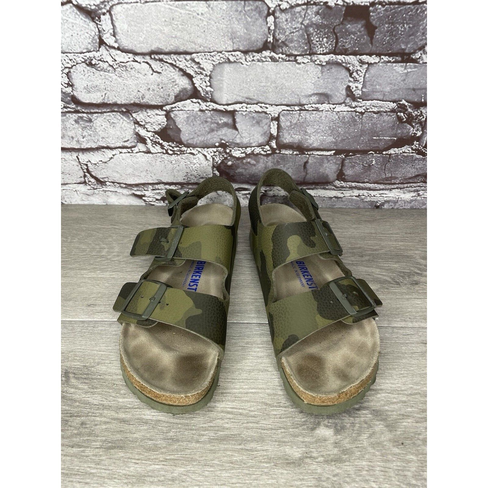 Birkenstock Birkenstock Milano Army Green Leather Ankle Strap Sandals Wo Size US 6.5 / IT 36.5 - 2 Thumbnail