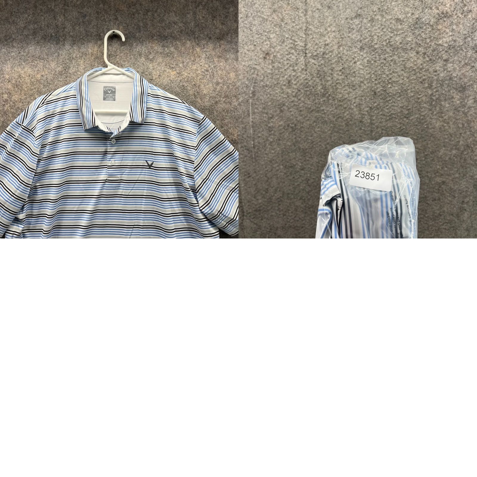 Callaway VINTAGE Callaway Polo Shirt Men XL Blue Striped Opti Dri Polyester Golf Shirt Size US XL / EU 56 / 4 - 9 Thumbnail